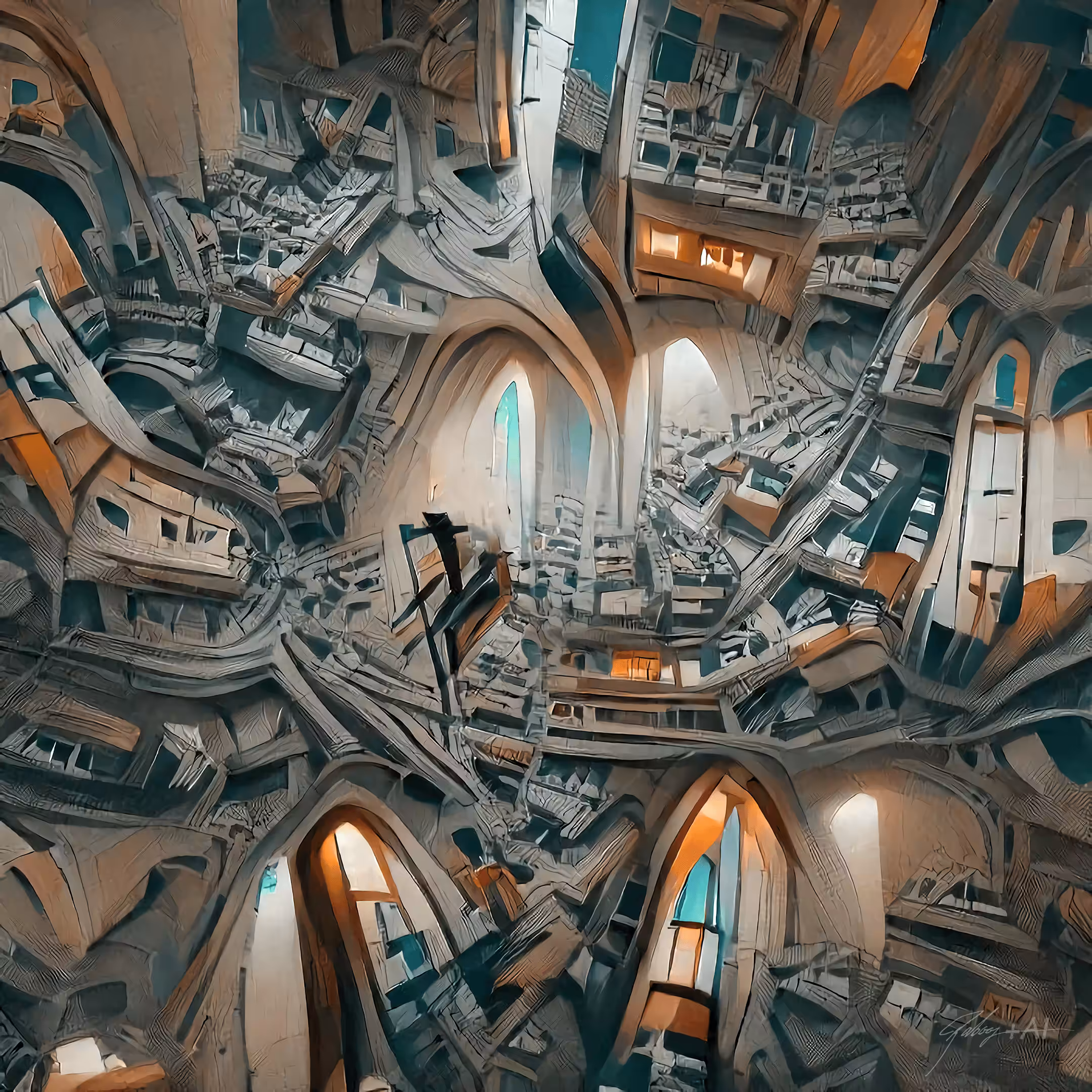 4 dimensional At Deco church