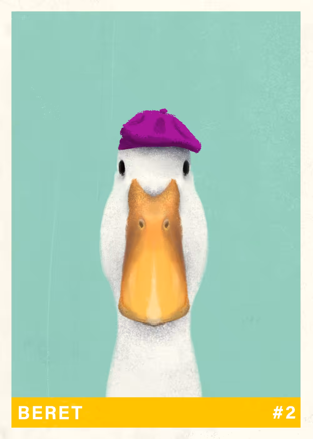 Beret Duck card