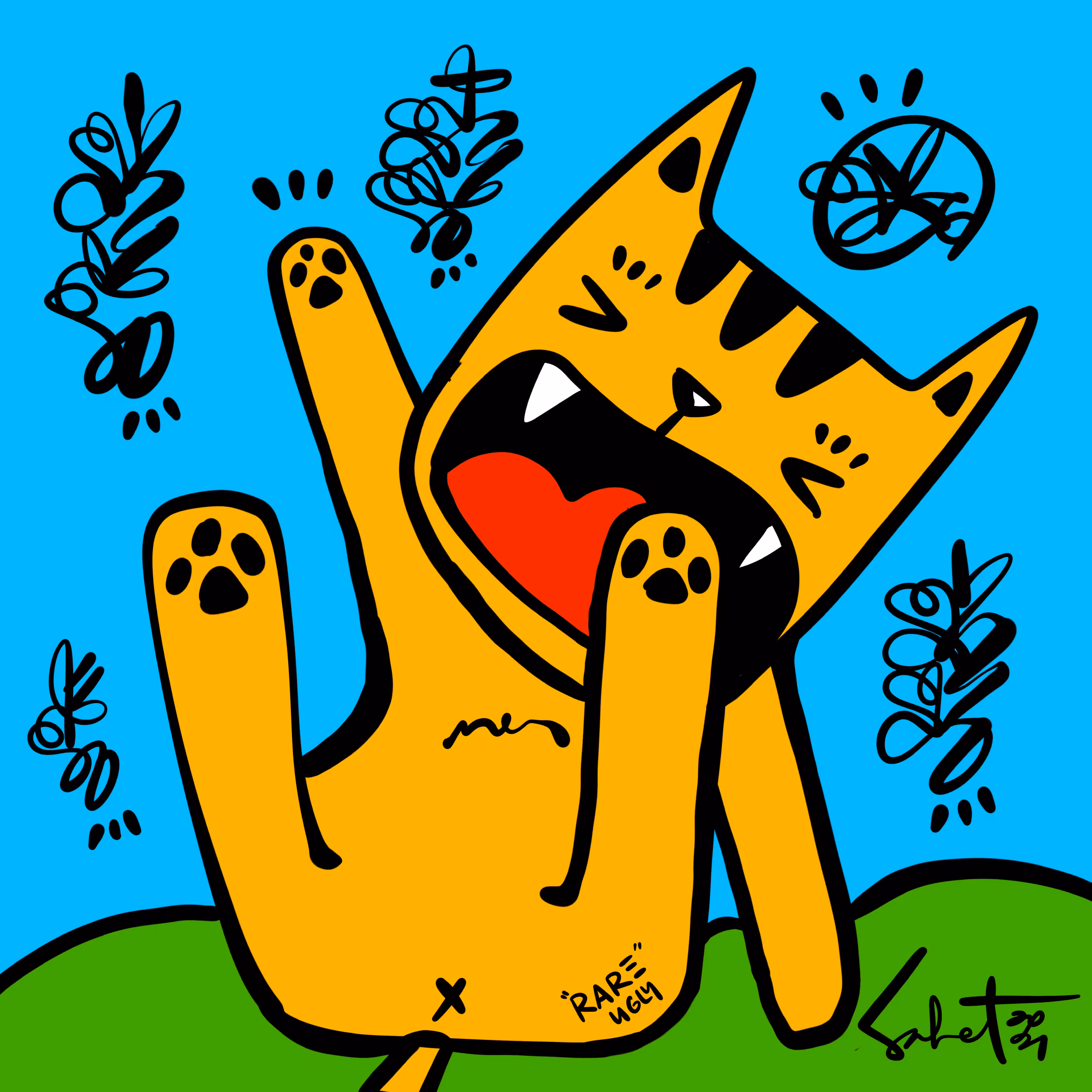 Ugly Kitties by Sabet #71 (Rare #1)
