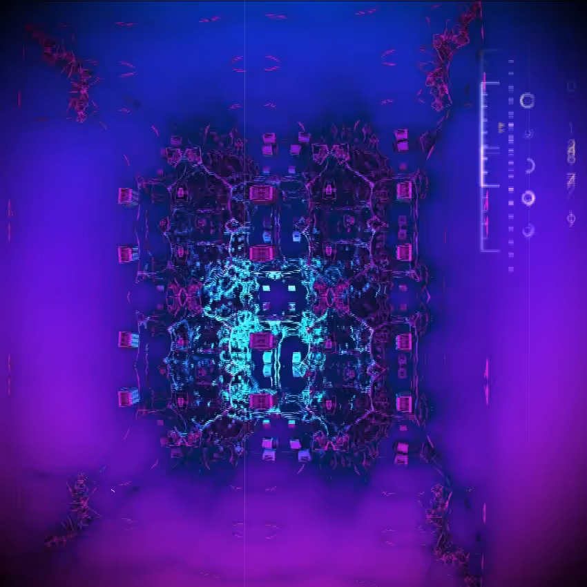 Metamorphoses in a blue-violet haze