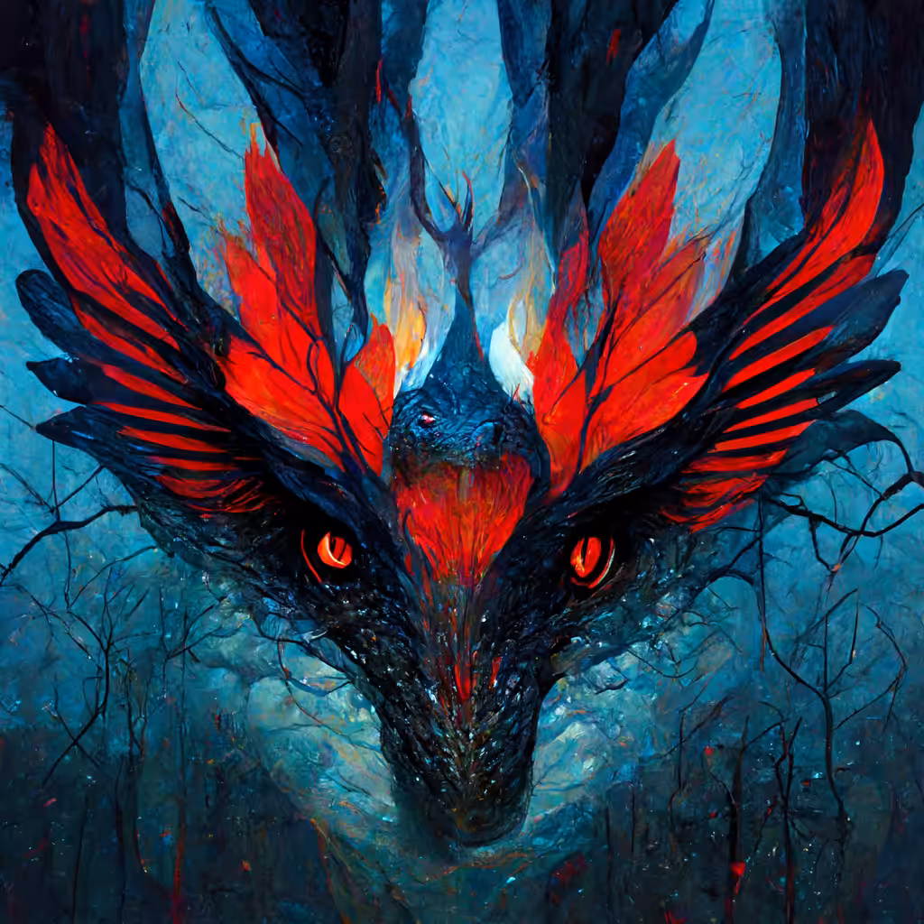 Psychedelic Art: Barking dragon 