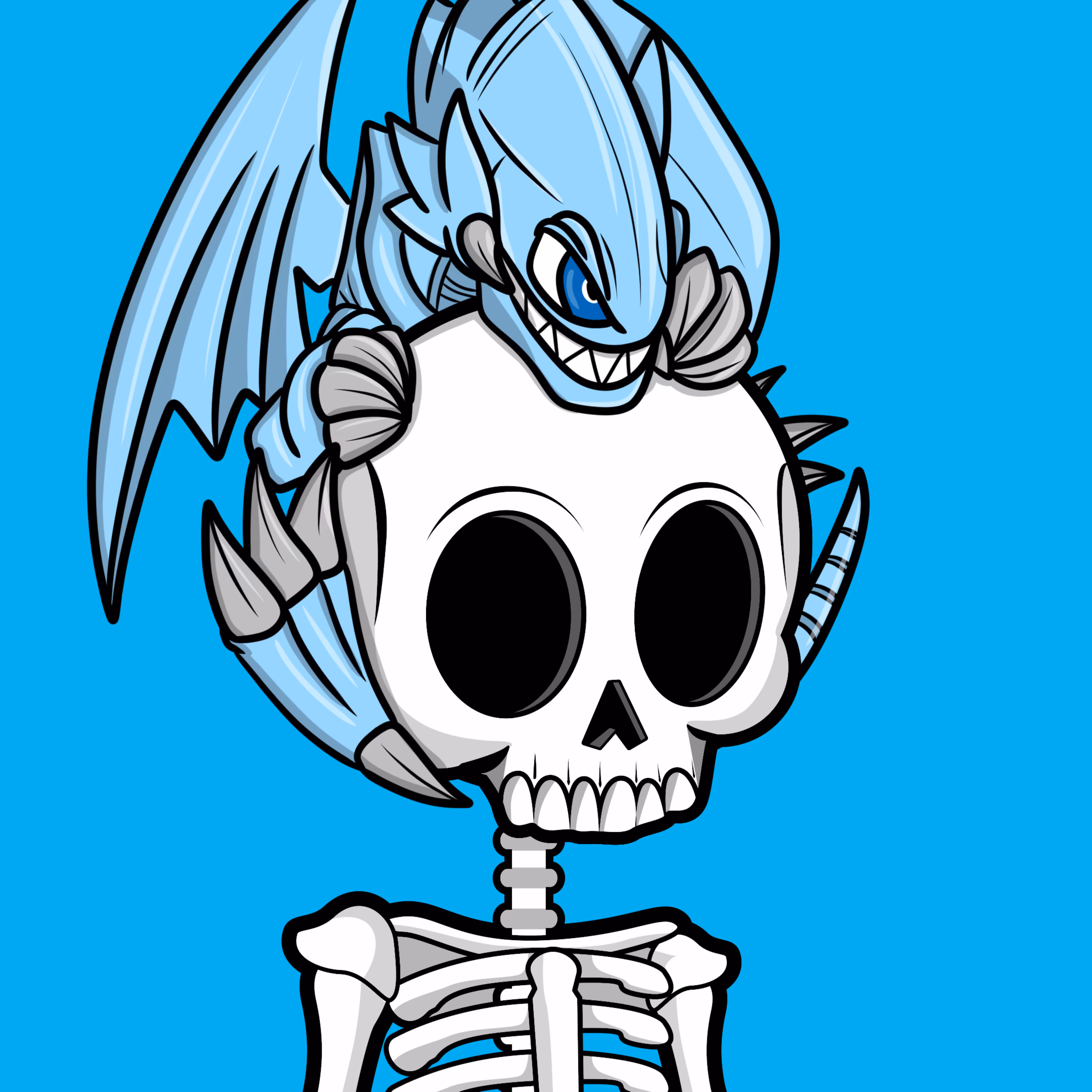Edgar The Skeleton - Blue Eyes White Dragon #406