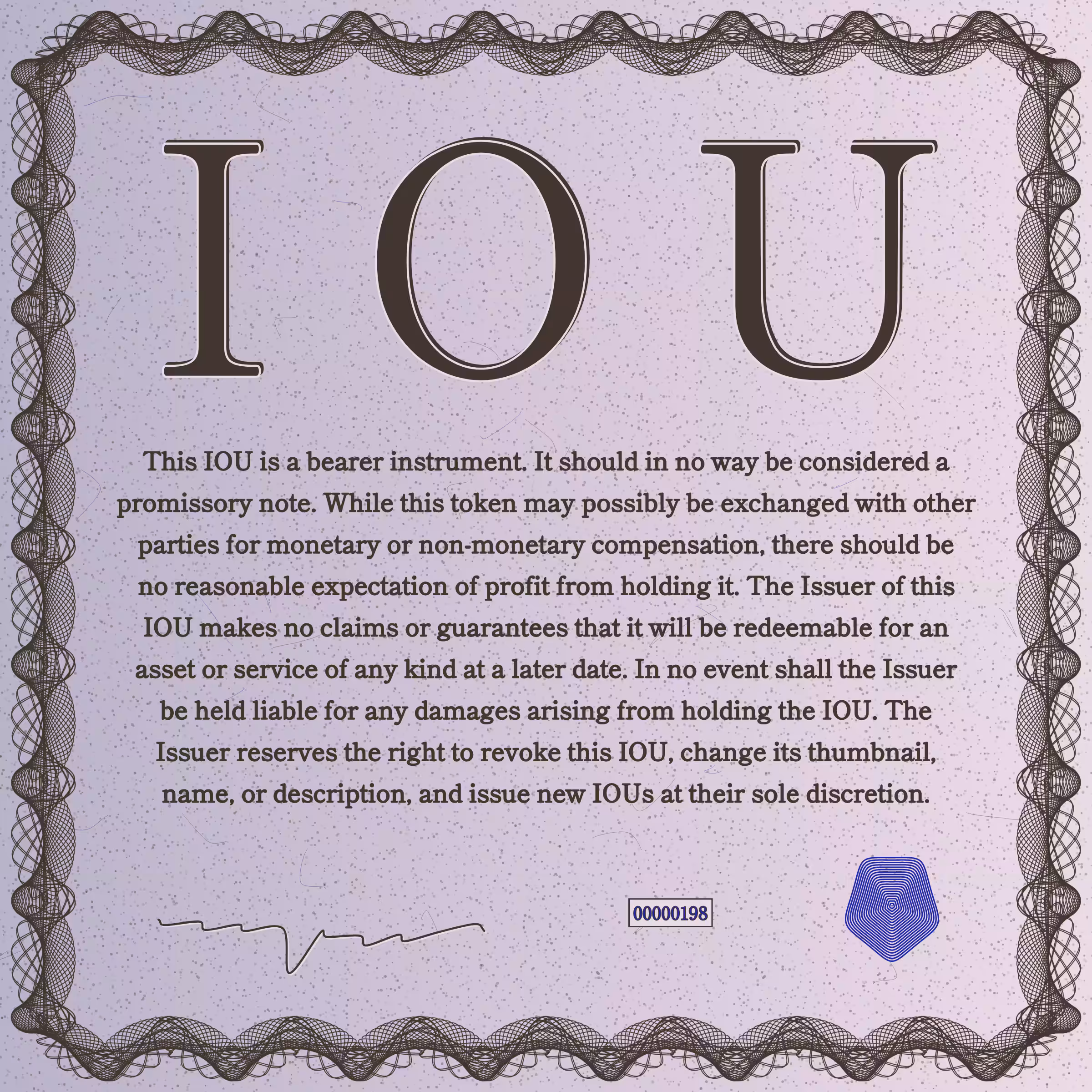 IOU #198