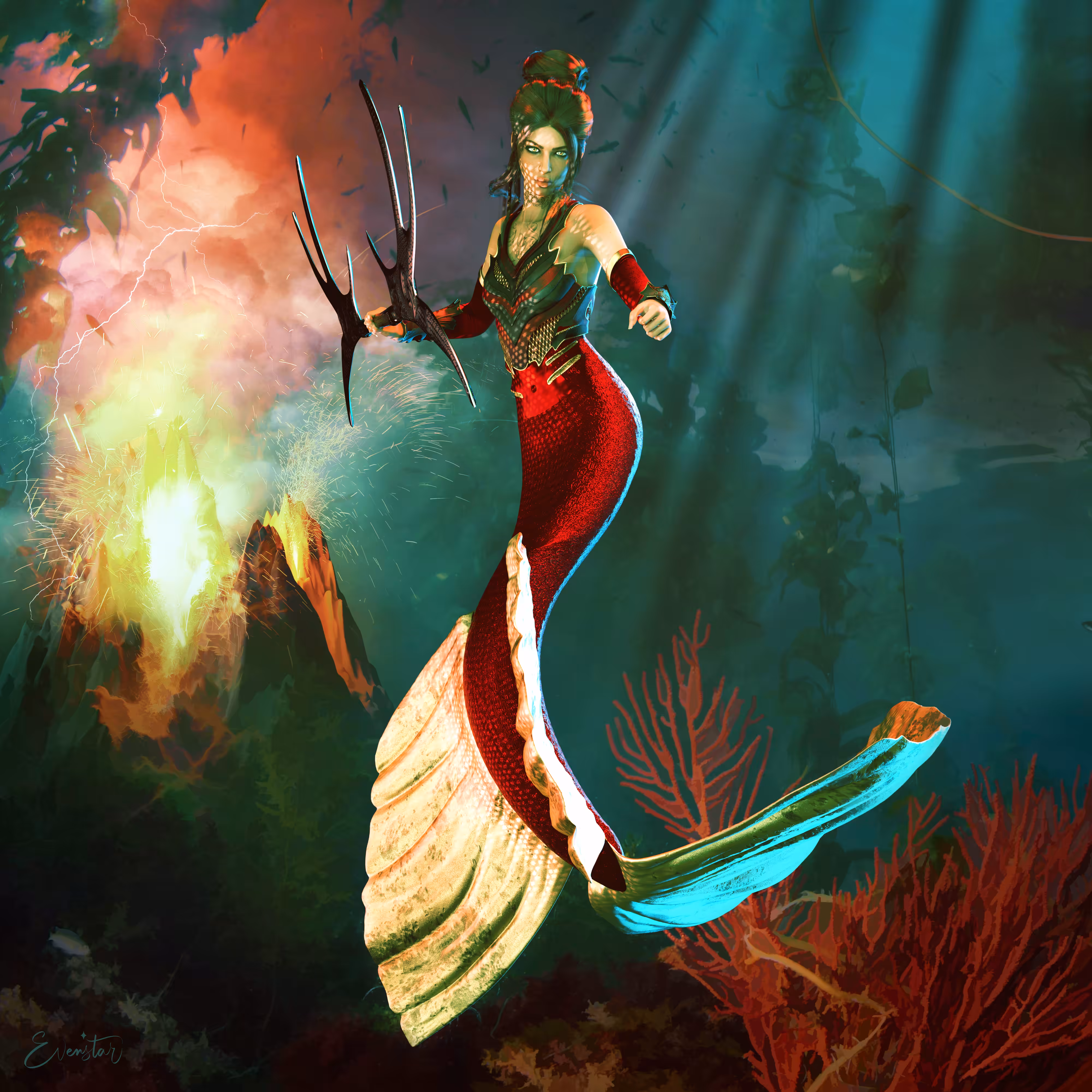 Evenstar Mermaids: Tempestuous Temptress