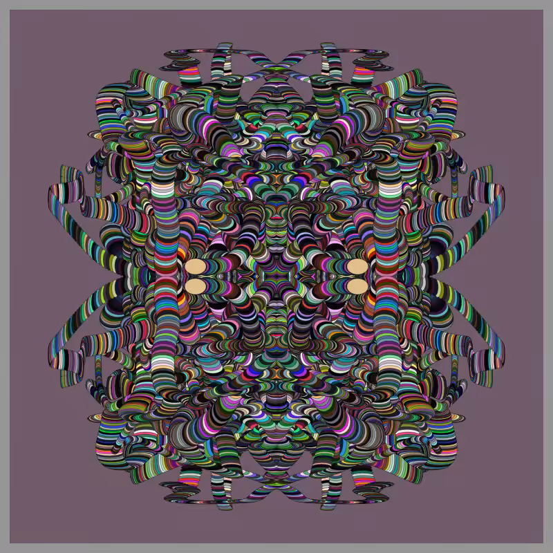 Symmetric Perlinized Ellipse #14