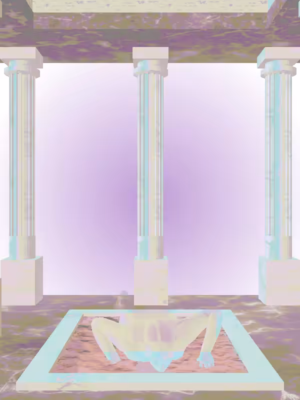 HeavenComputer: The Fading Athletic Luminescent Beige Woman #7775