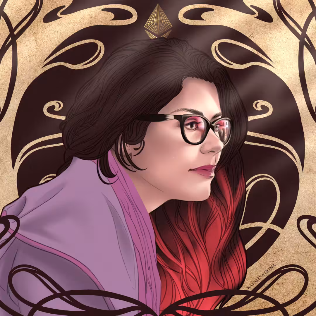 Art Nouveau Self Portrait