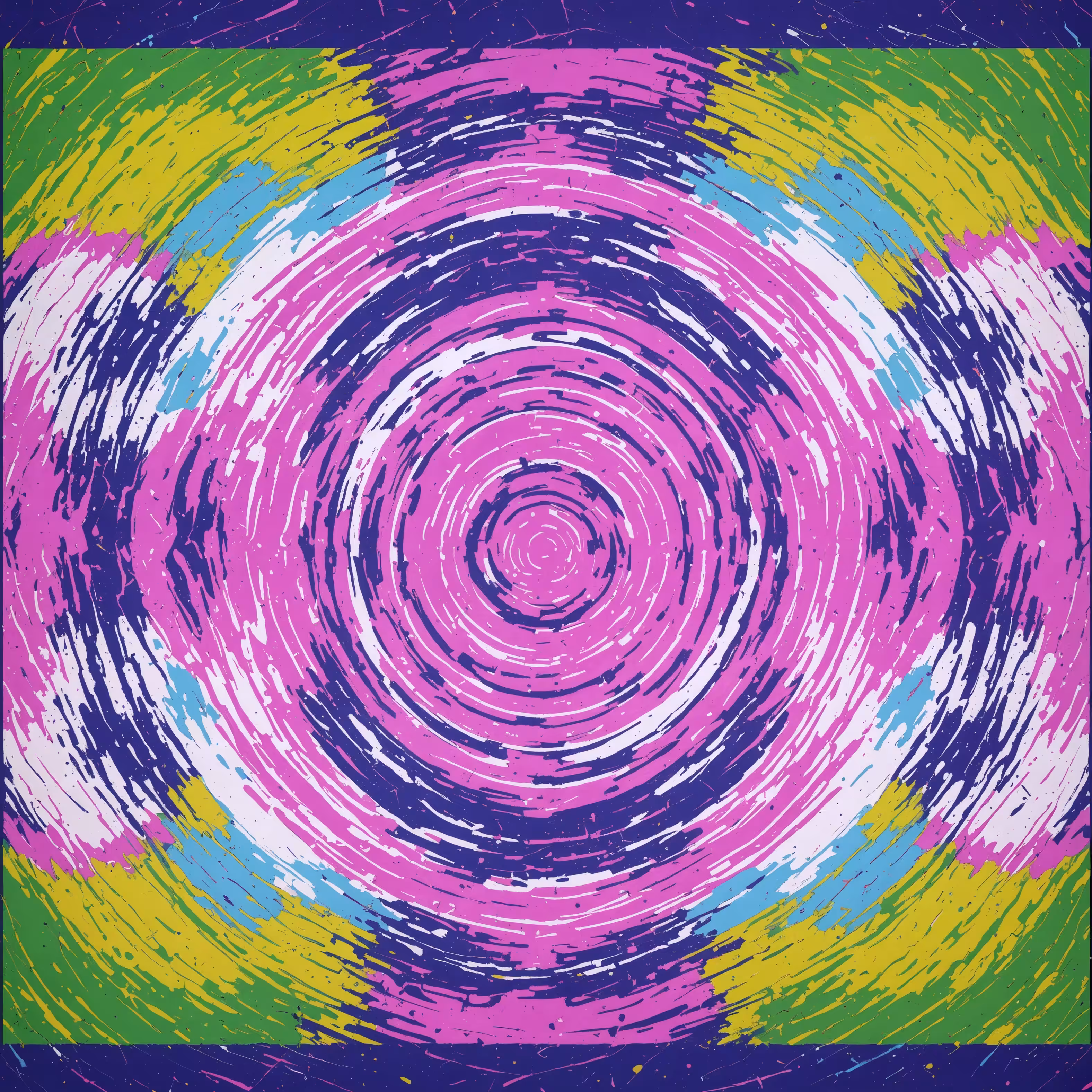 Vibrant Vaporwave Glitch Art By Jackson Pollock, Mark Rothko, Van Gogh