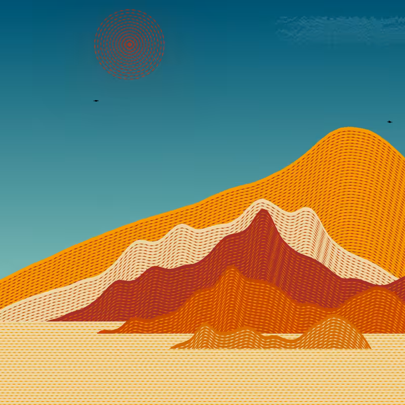 Painted Mountain Sunset #102