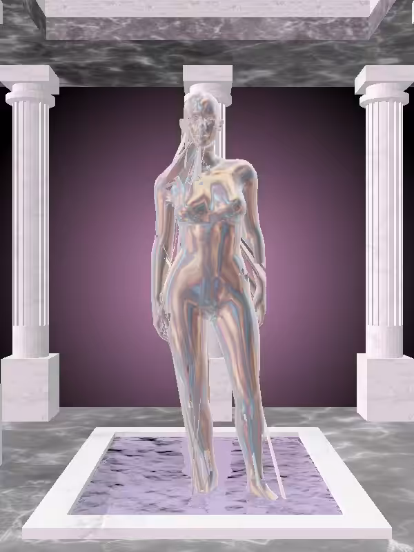 HeavenComputer: The Excited Holographic Glow Woman #890