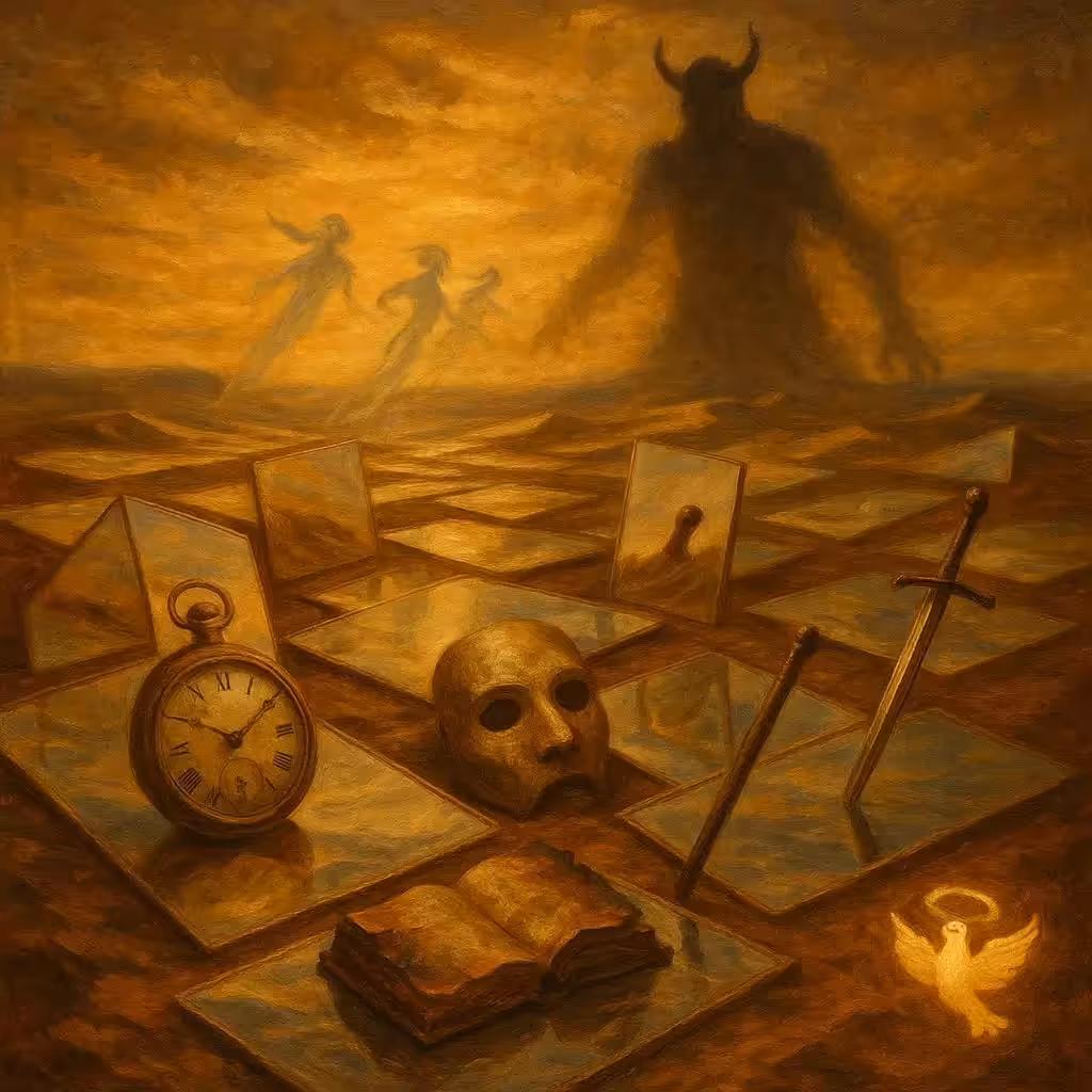 Desert of Mirrors — فرار اجنه از بدنامی KaftarMaleki × MaxiArtStore — Surreal Series  Resolution: 4096×4096  Edition: 1/1 Unique  Price: 429 XTZ  Royalties:
