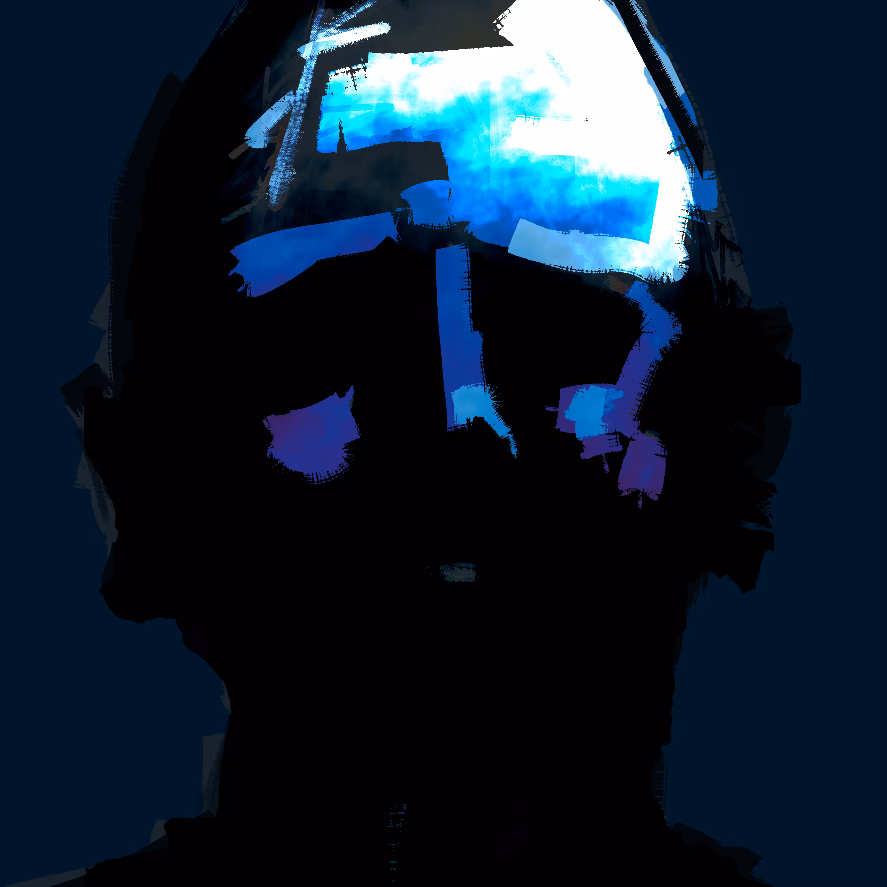 blinded by the blue lights