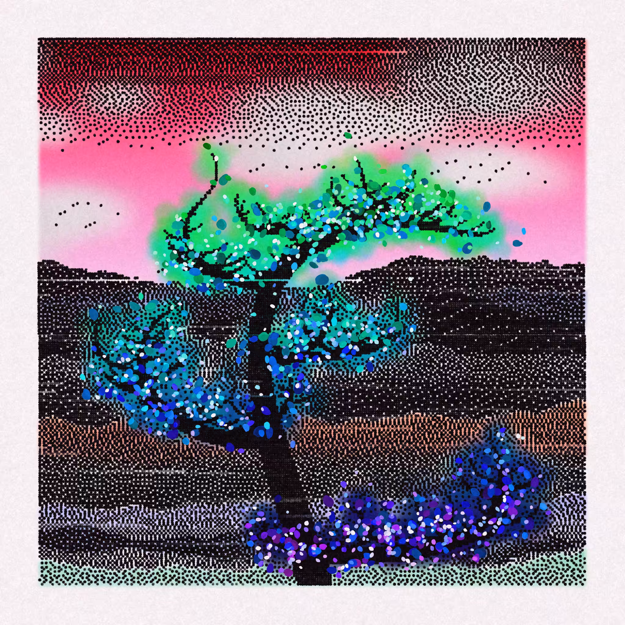 Dithered Branches #129