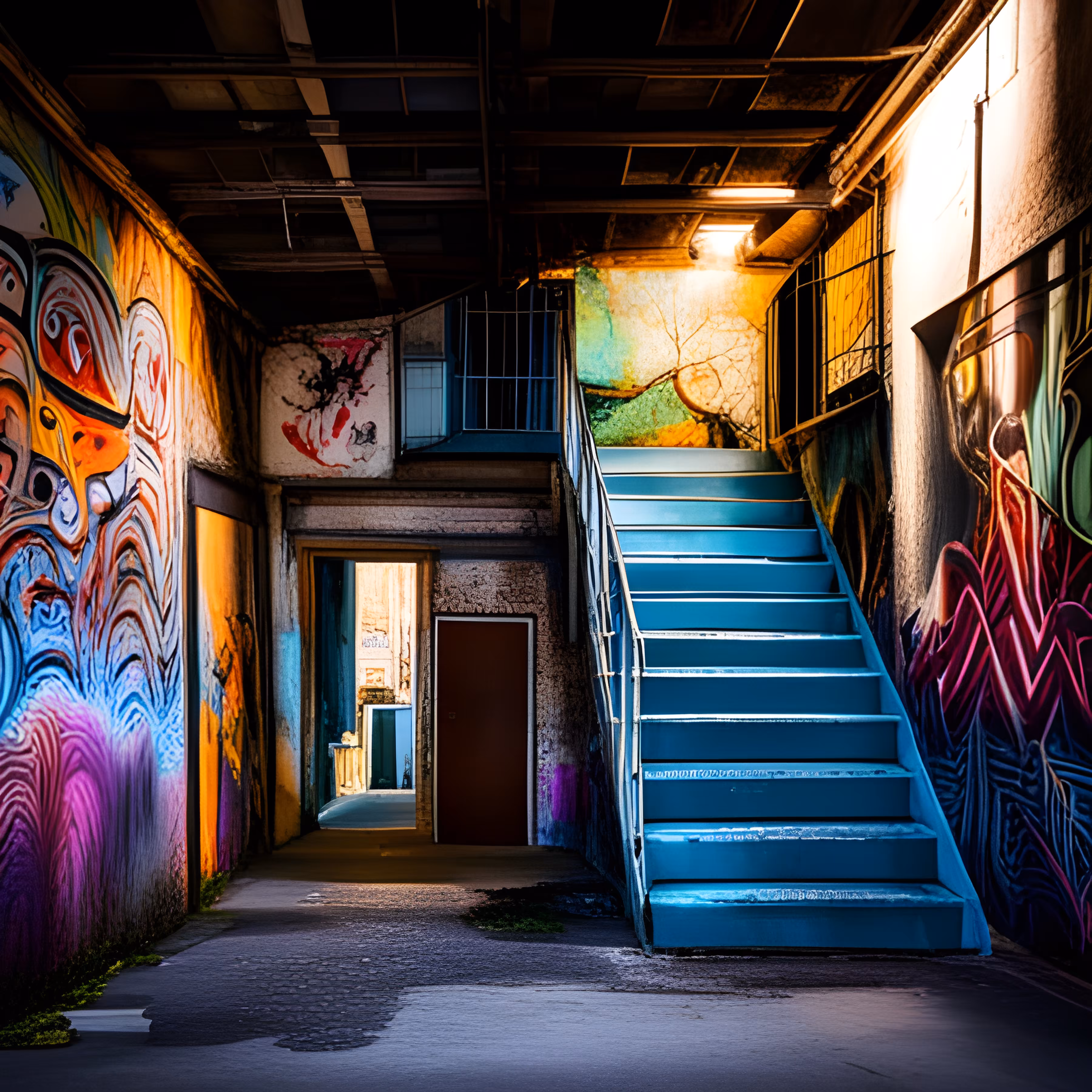 Blue Stairway