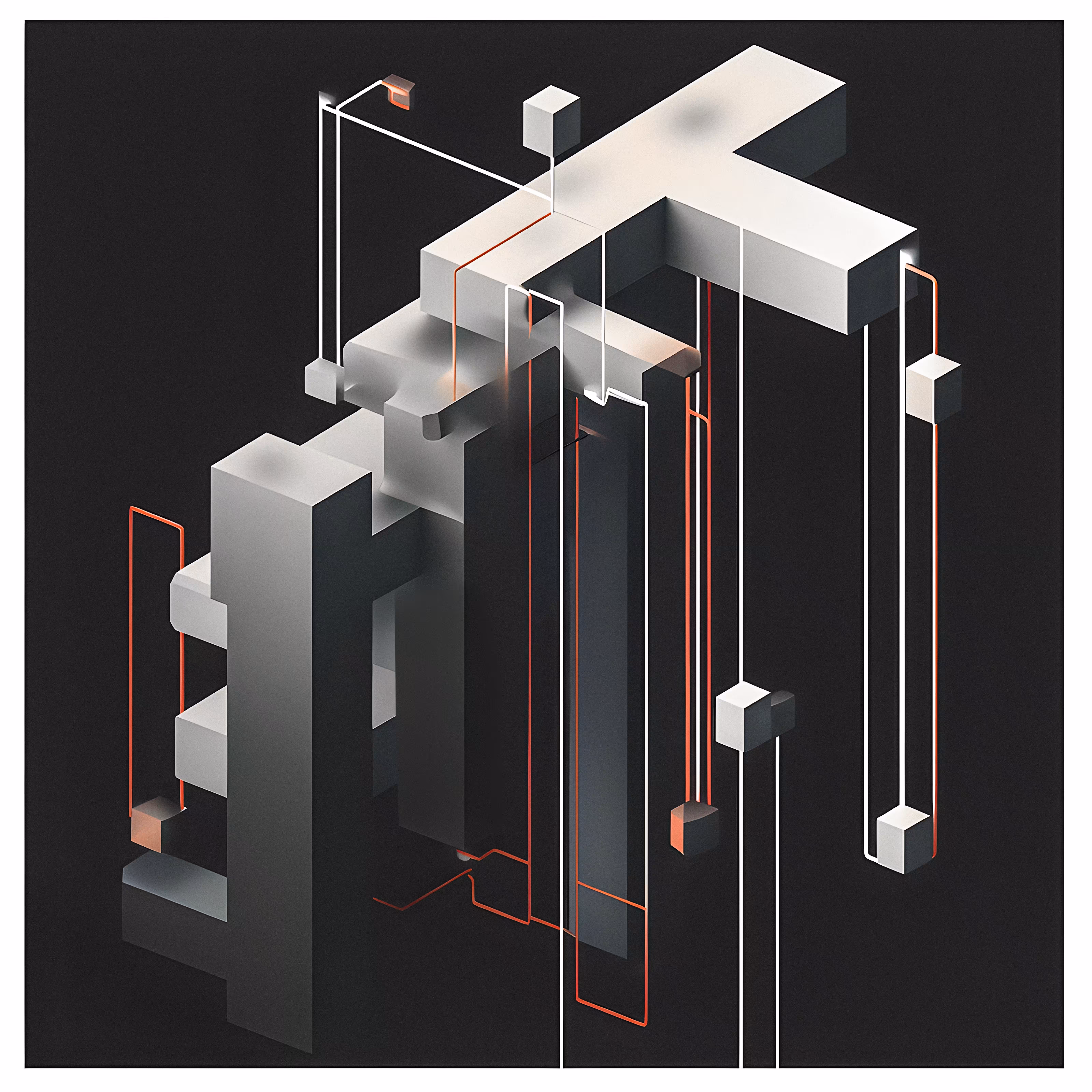 Chromatic Scenes: Structural abstractions #3