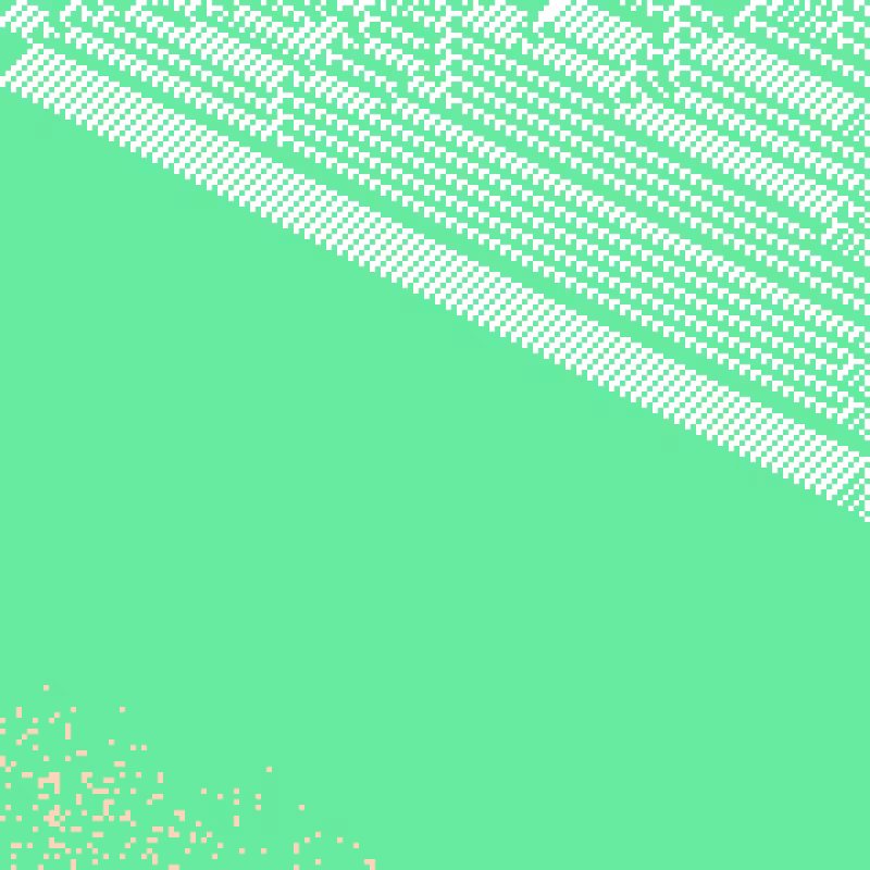 Colored Elementary Cellular Automaton #9