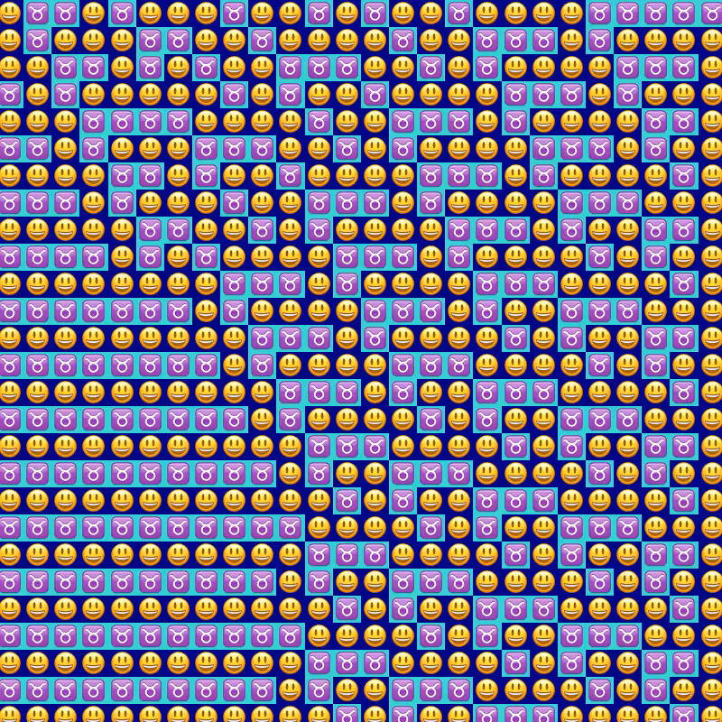 Elementary Cellular Emoji Automata #328