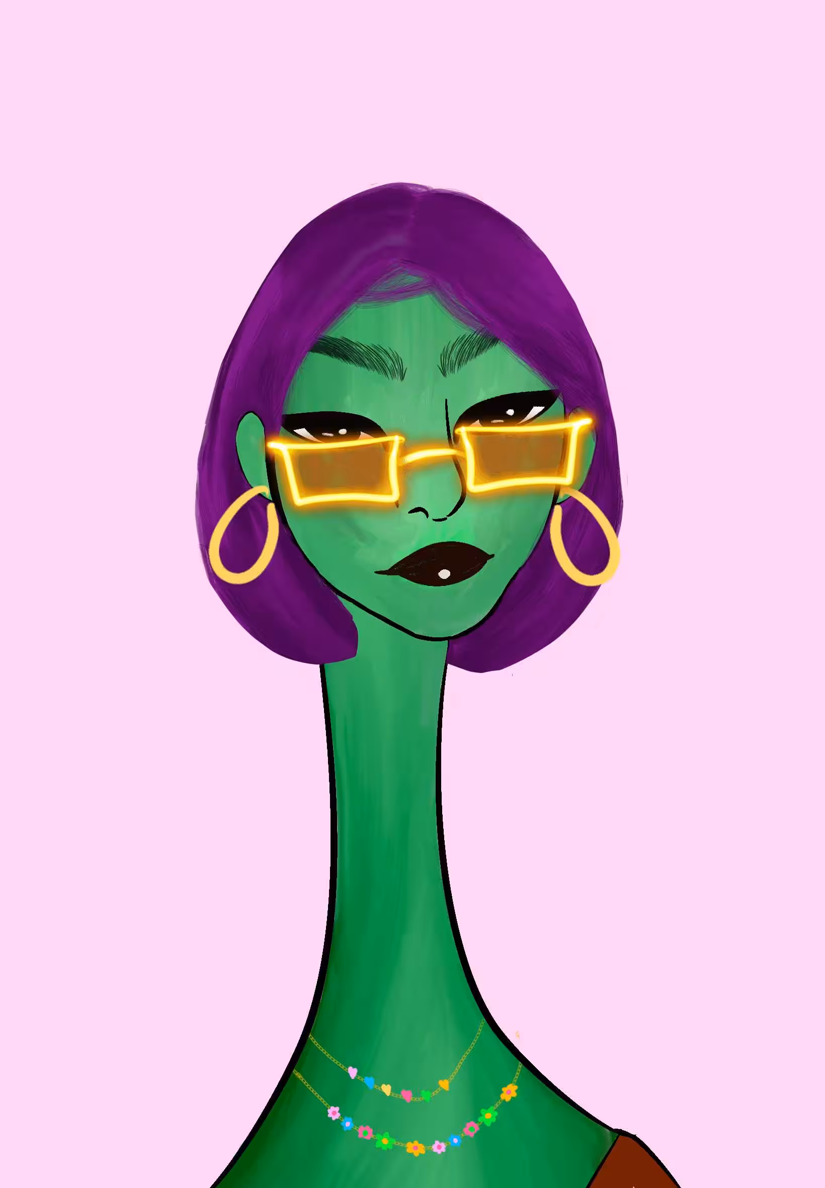 Long Neckie Ladies: Long Neckie Lady #2305