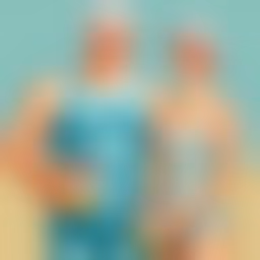 Armin et Nina en maillot de bain