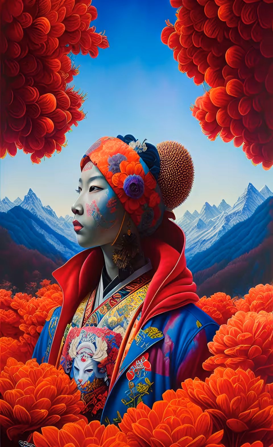 The Flowered Woman