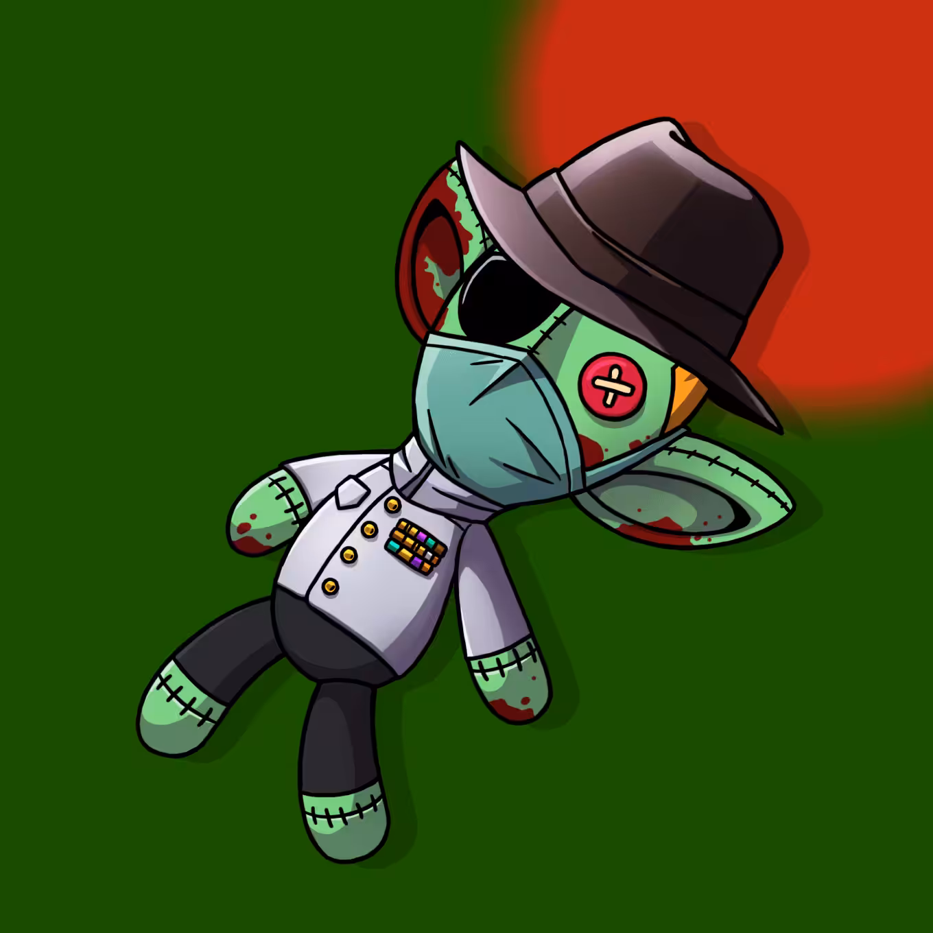 #774 Sneaky Vampire Teddy
