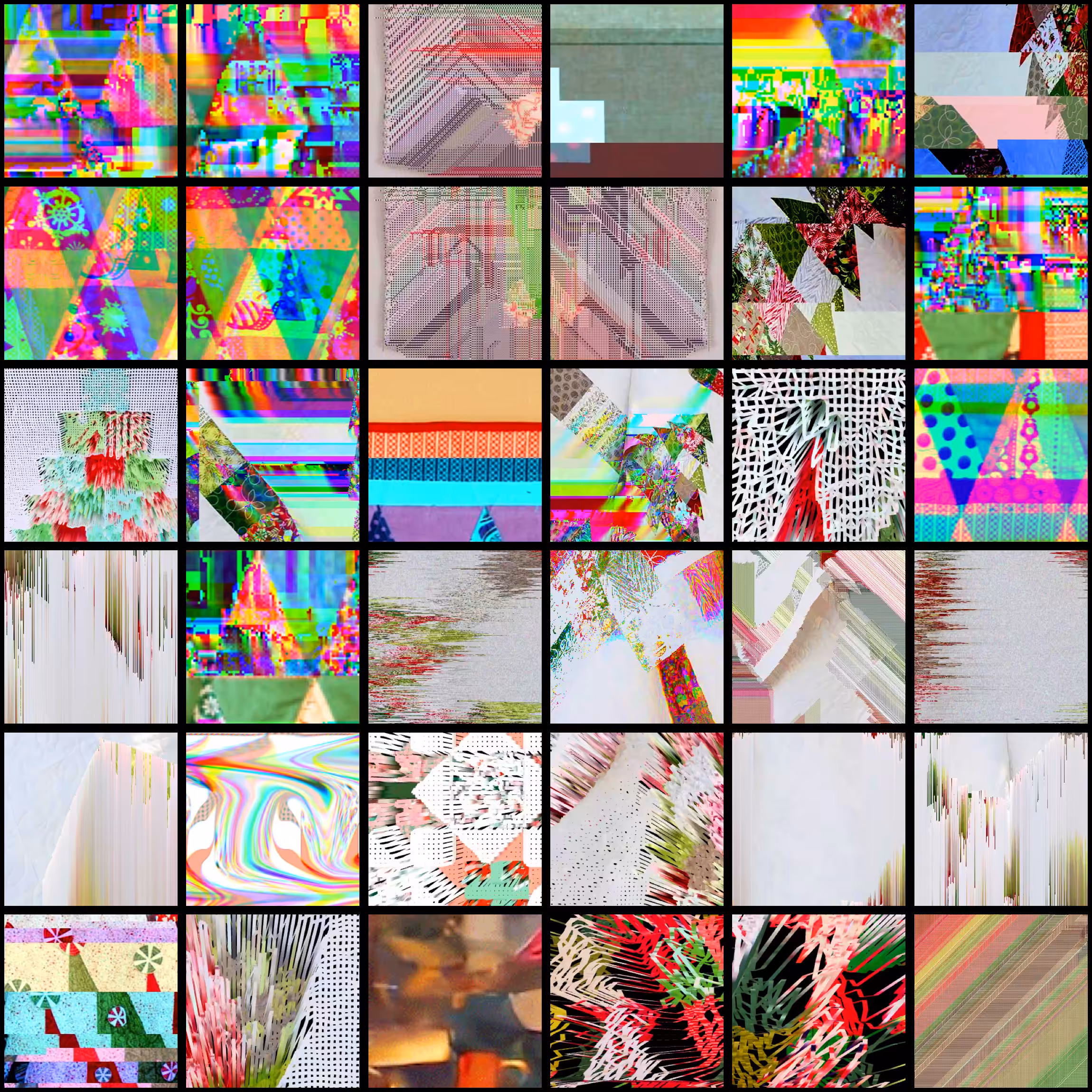 Retired Christmas Glitch Quilt Squares 2021.02