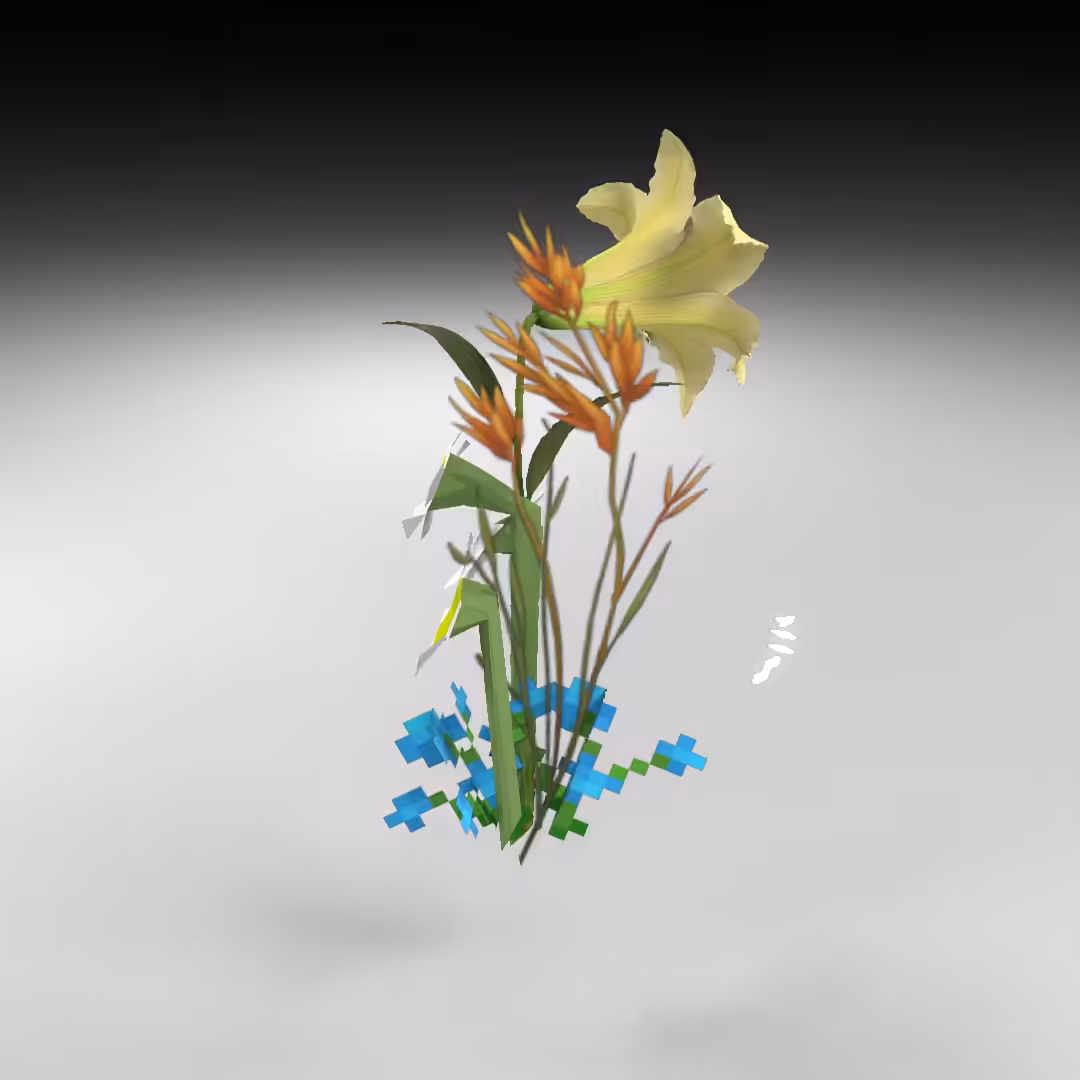 Hand-hacked Bouquet 28