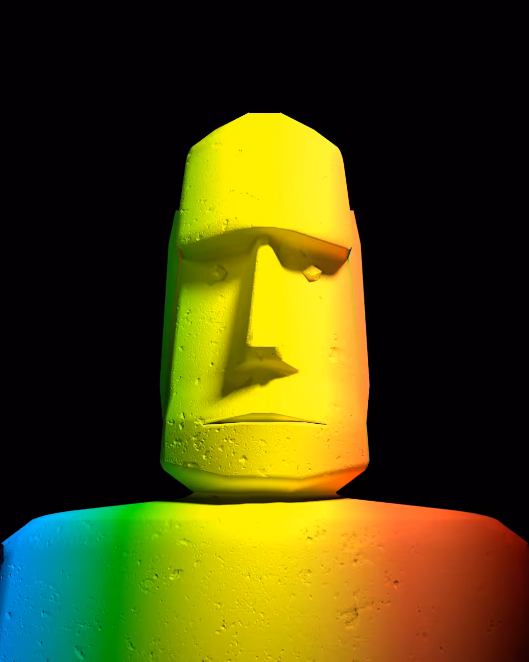 RAINBOW MOAI [#011]