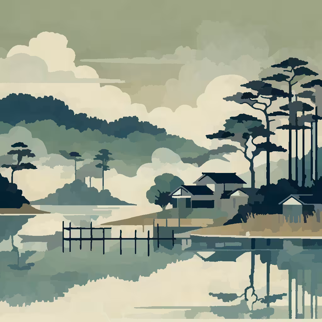 Reflections by the Lake