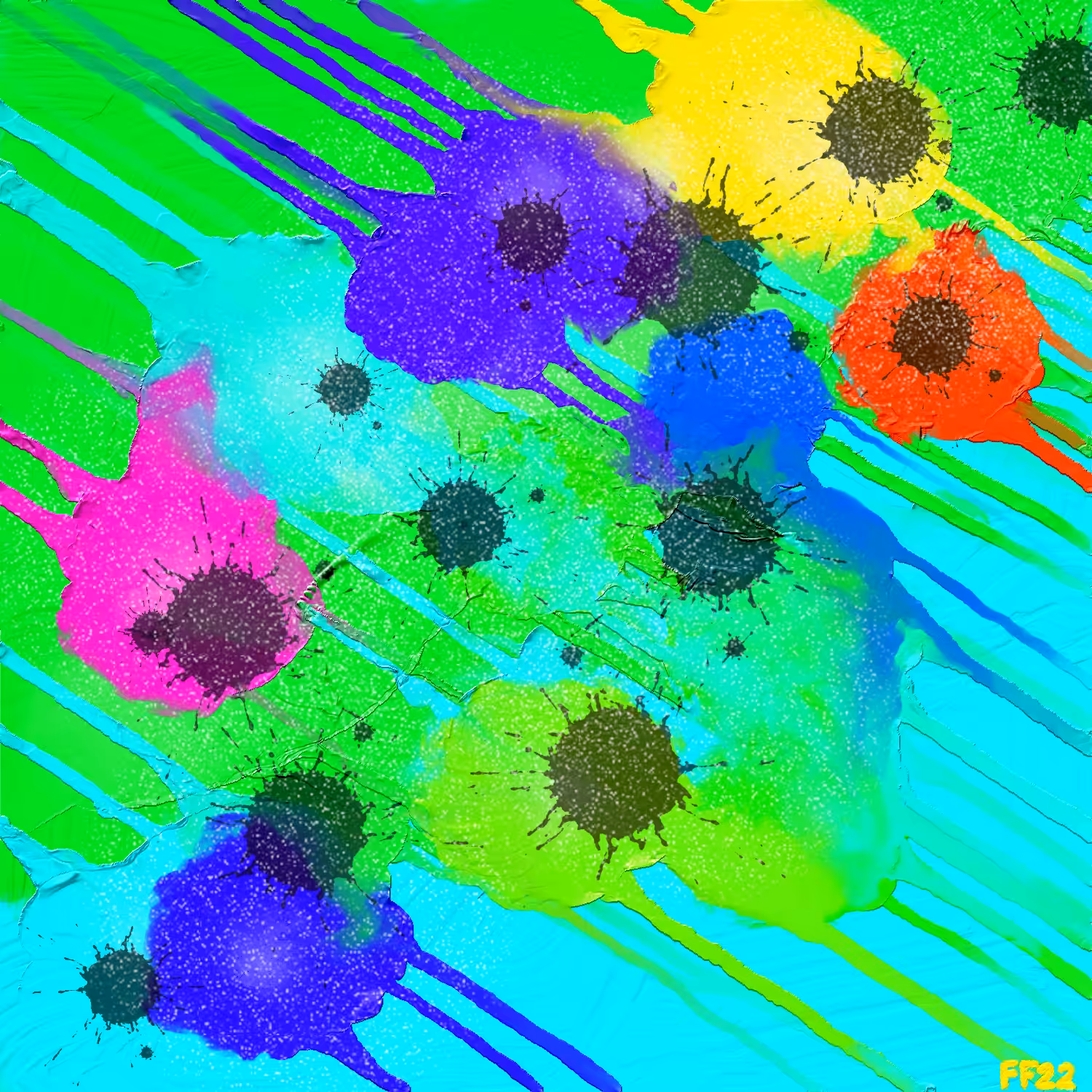 The Lloyds Collection: Abstract Splatter #13