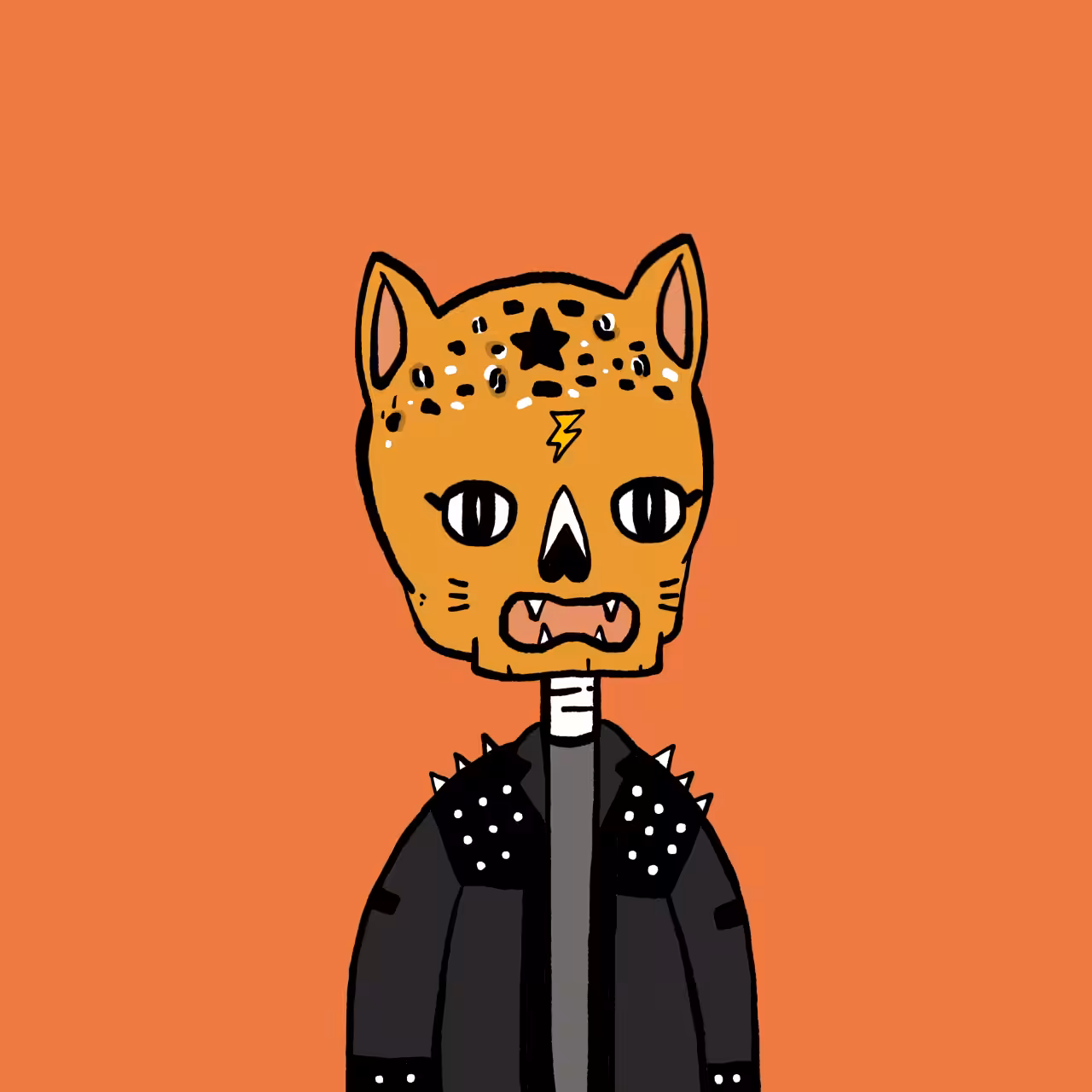 #064 Leopard rock star