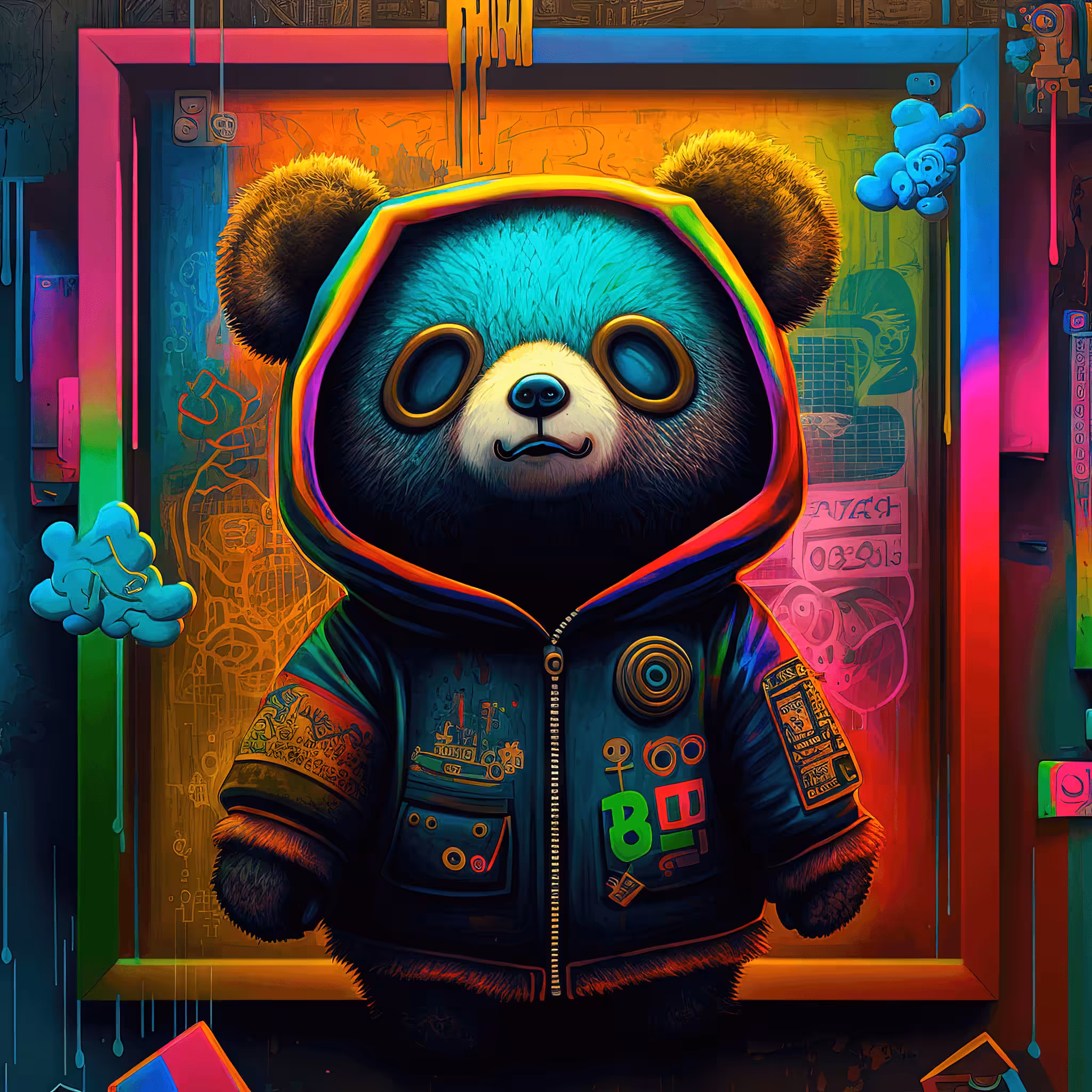 Cyberdelic Bear #3