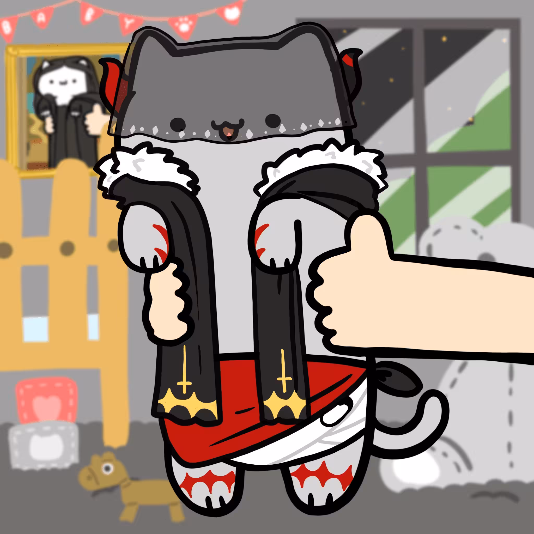 Baby long long cat #0