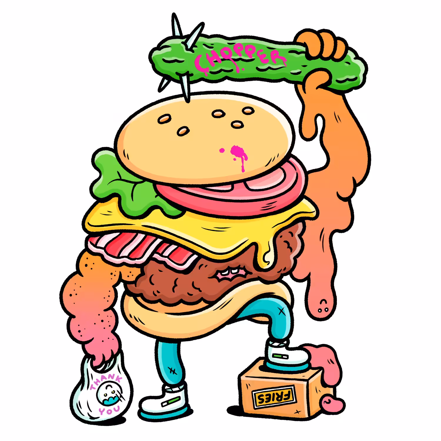 The Blind Burger, carrier of the Chopper Pickle.