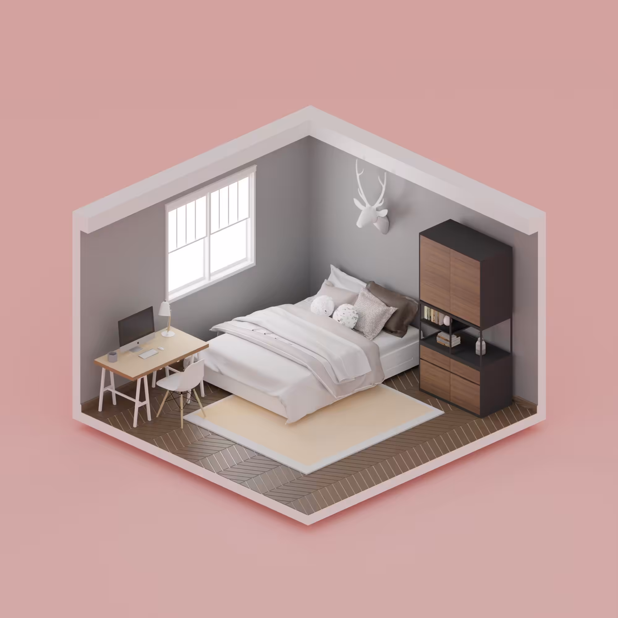 3D-Arcviz [ Bedroom ]