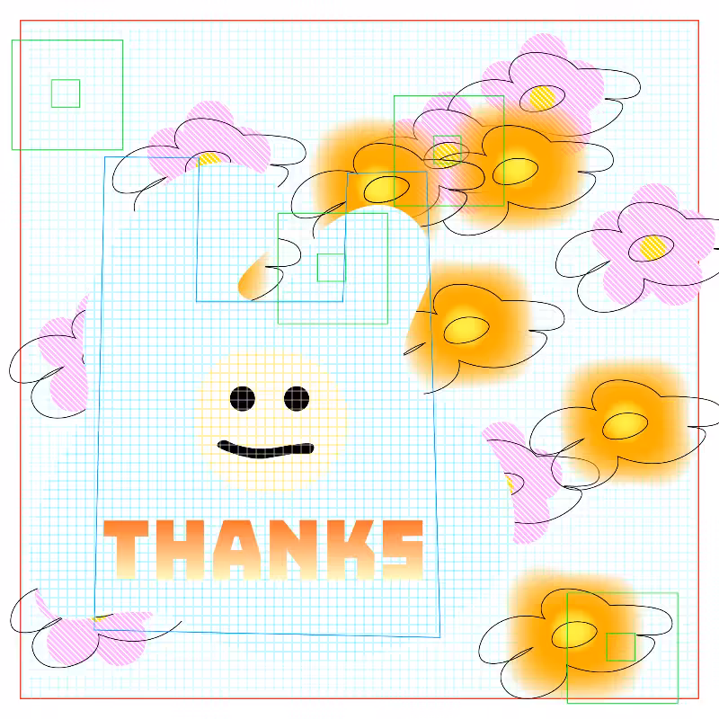 thanks bag and flowers #11