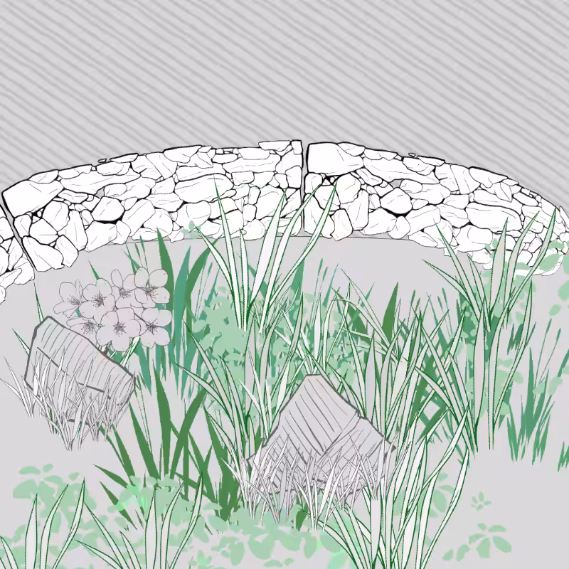 Wild Grass and Rubble #180
