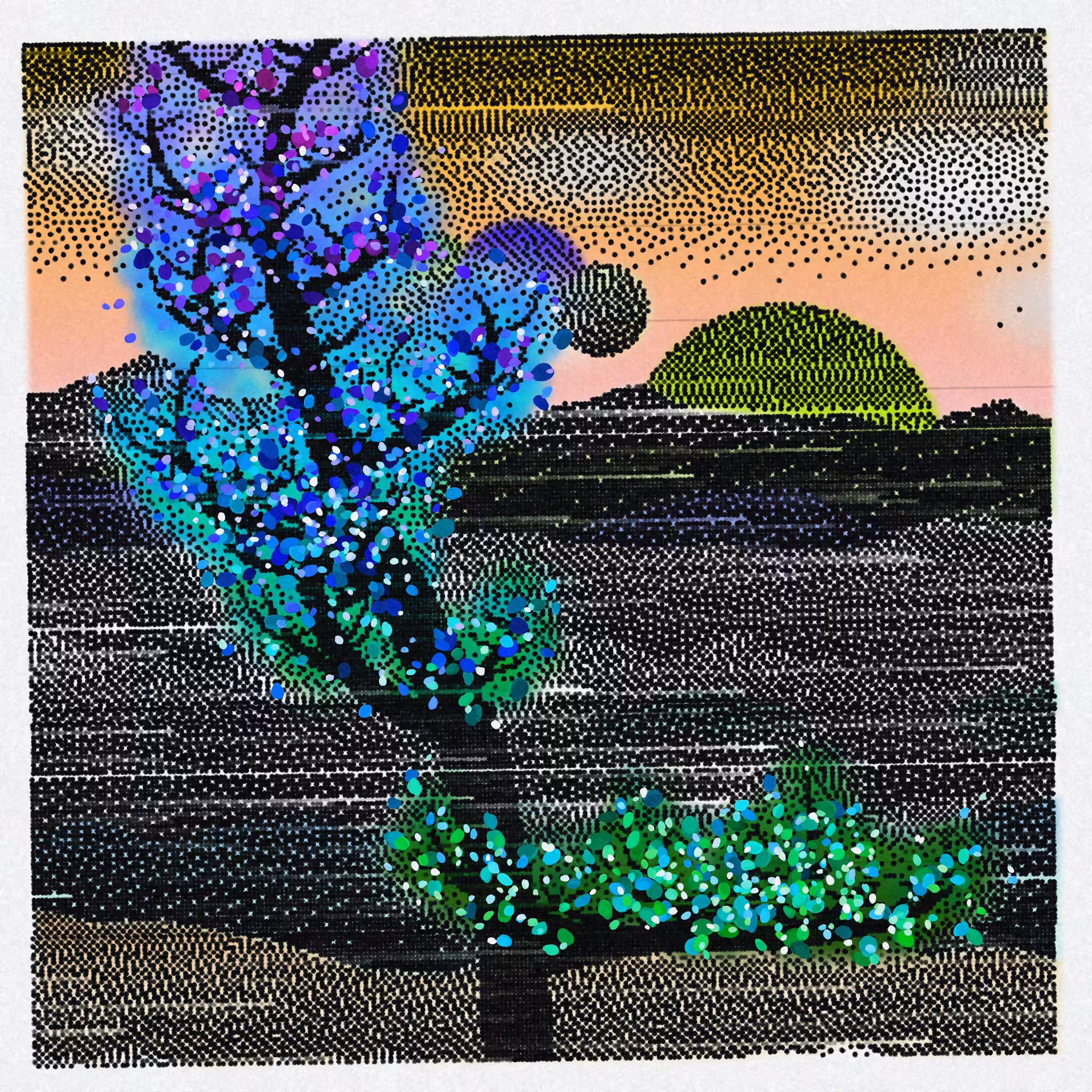 Dithered Branches #132