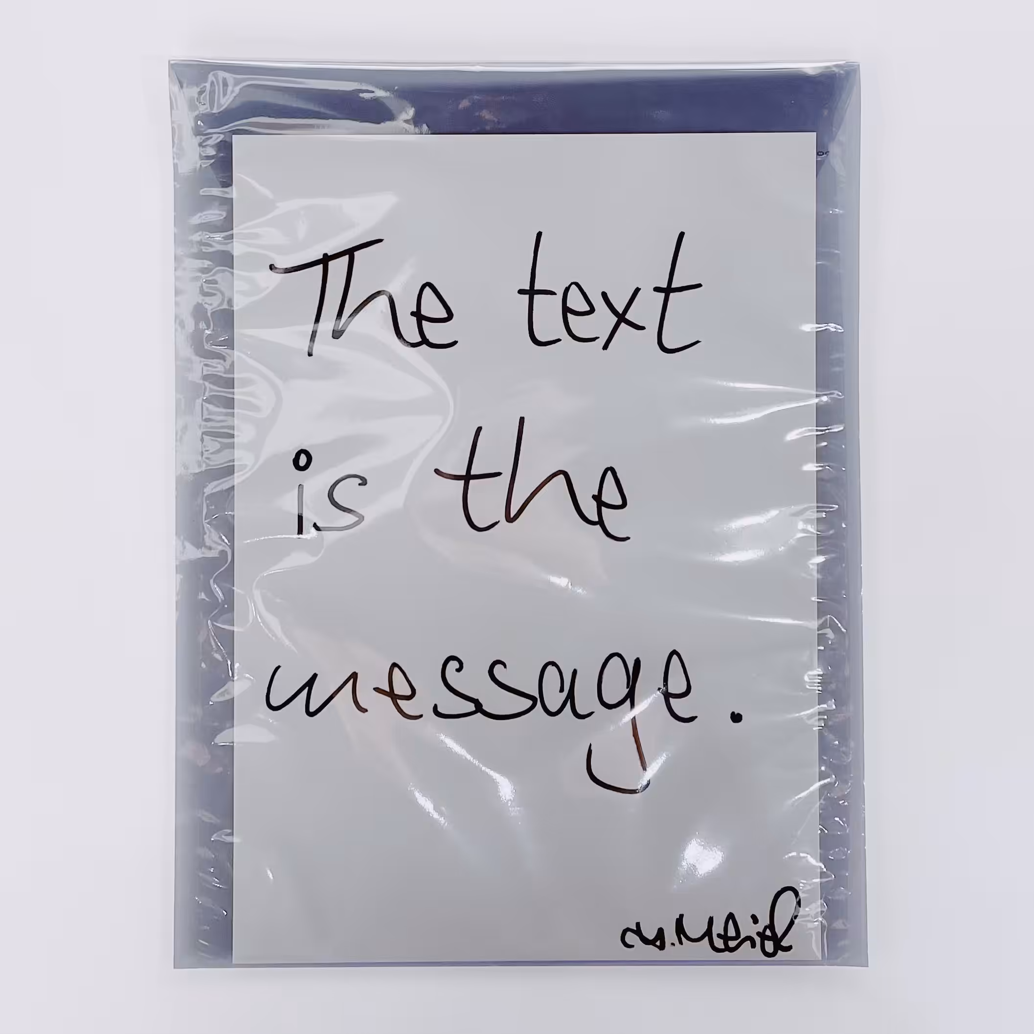 The text is the message.