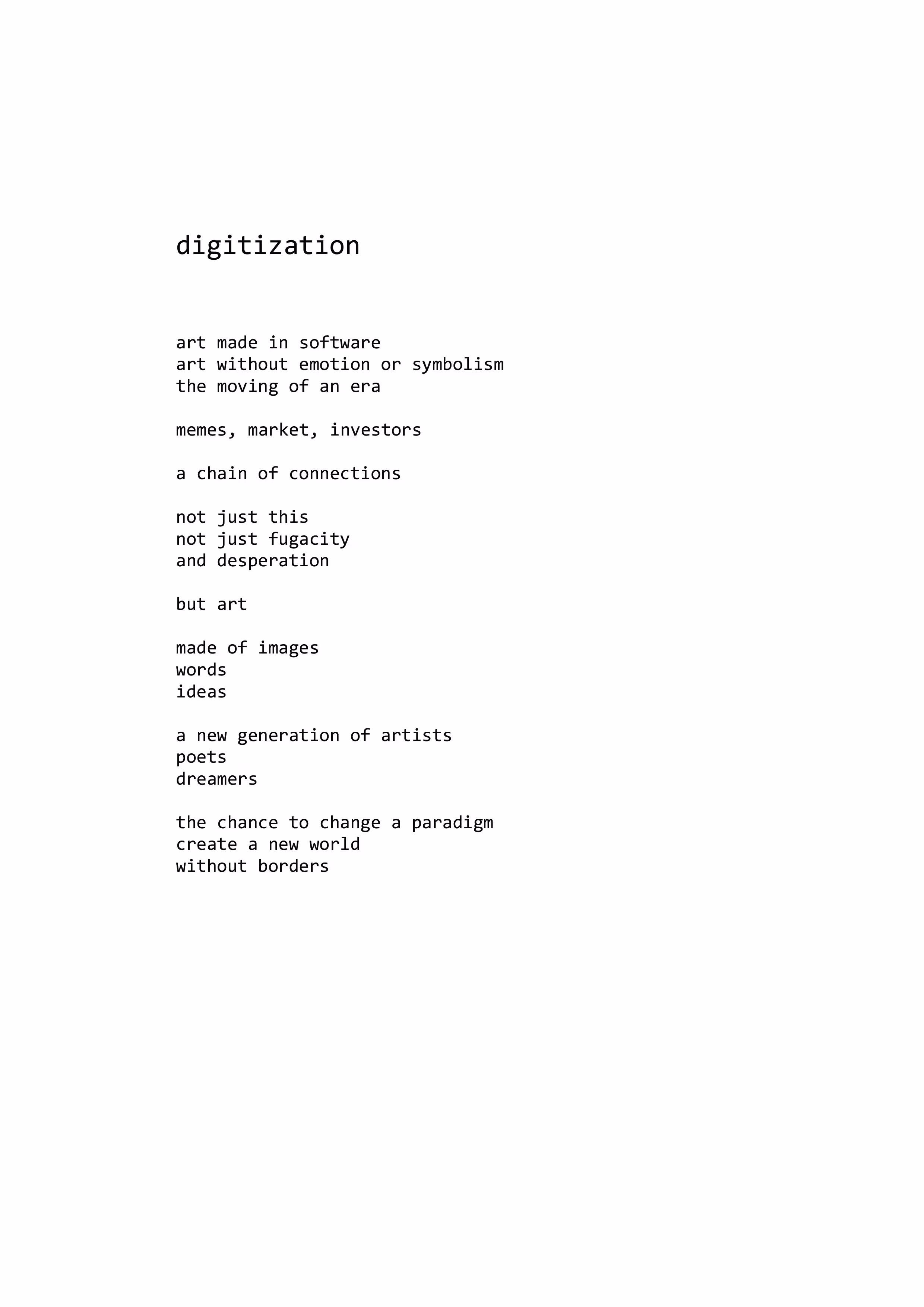 digitization