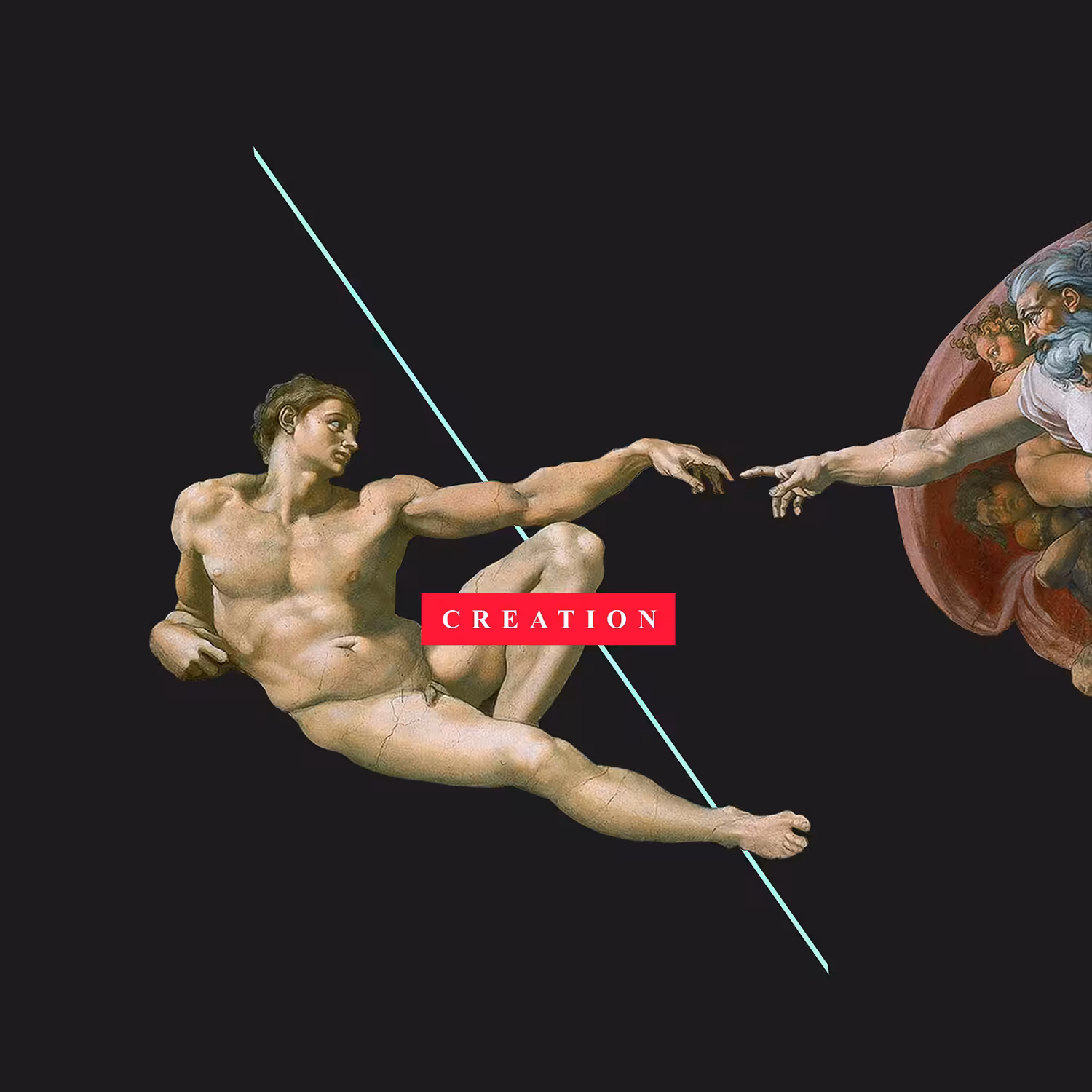 digital creation of Adam