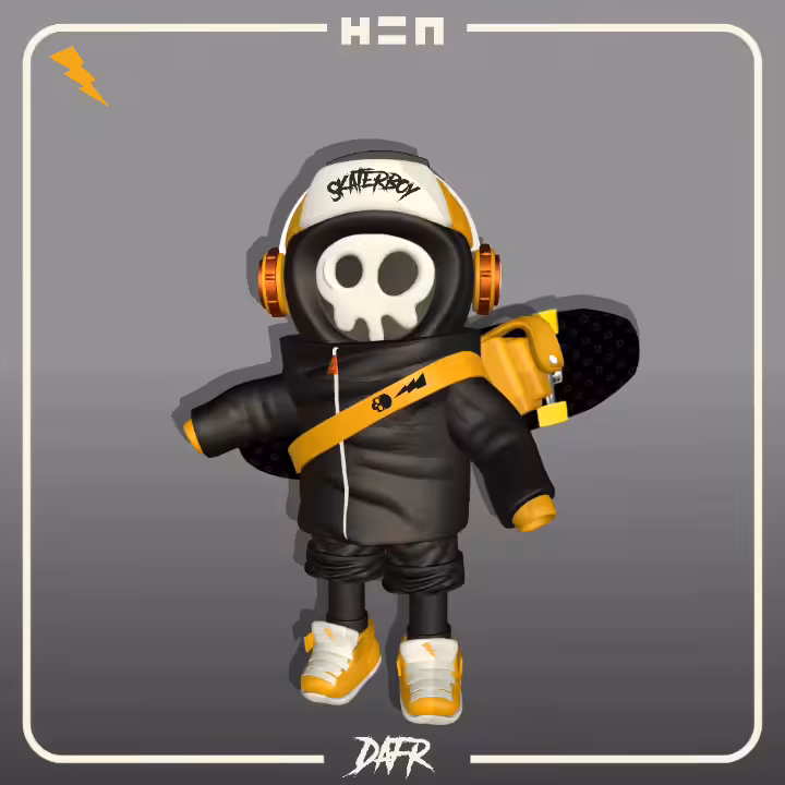 Skate skull boy