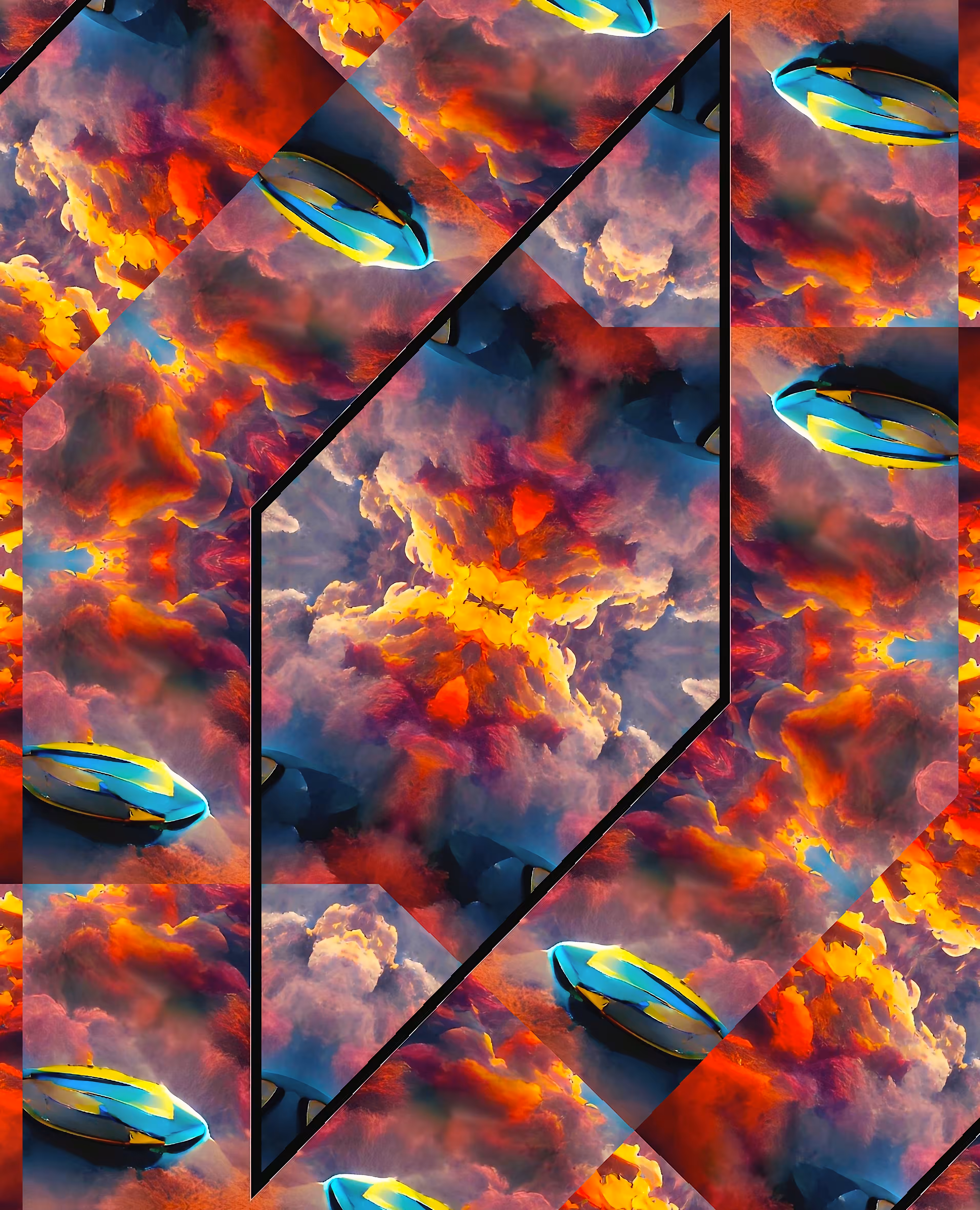 AI Kaleidoscopes - Fire in the Sky