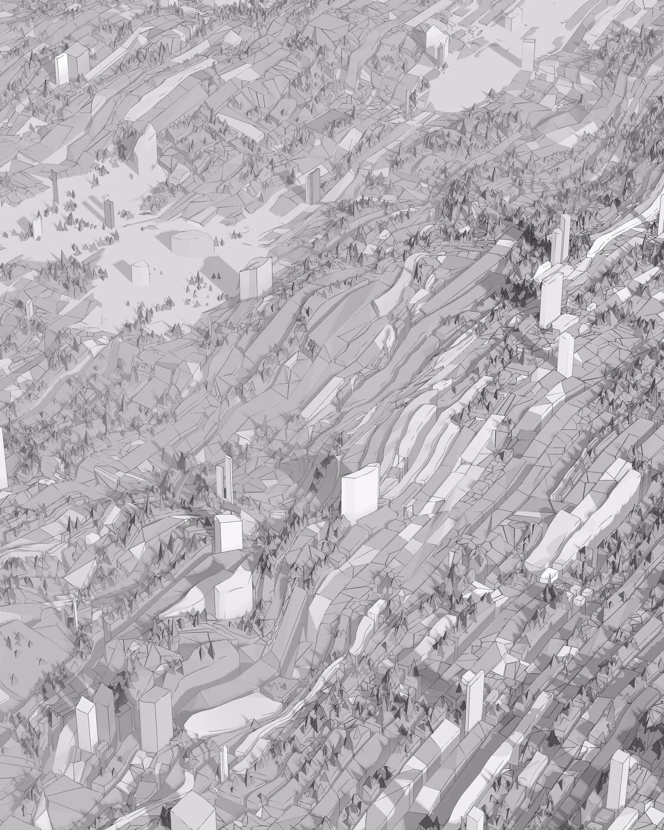 Monochrome landscape