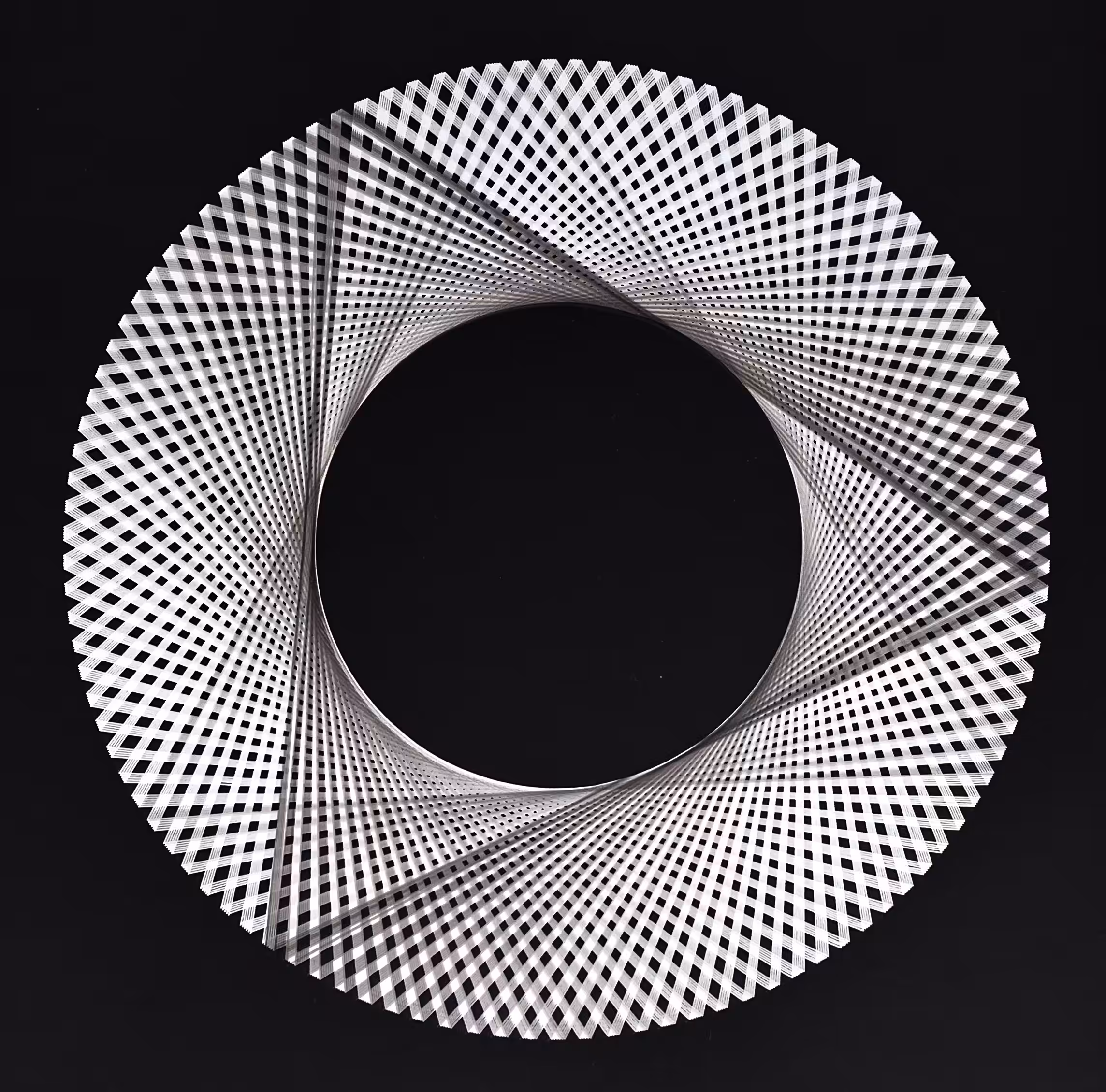 black and white on black