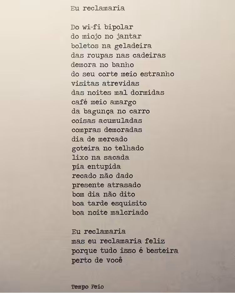 Eu reclamaria