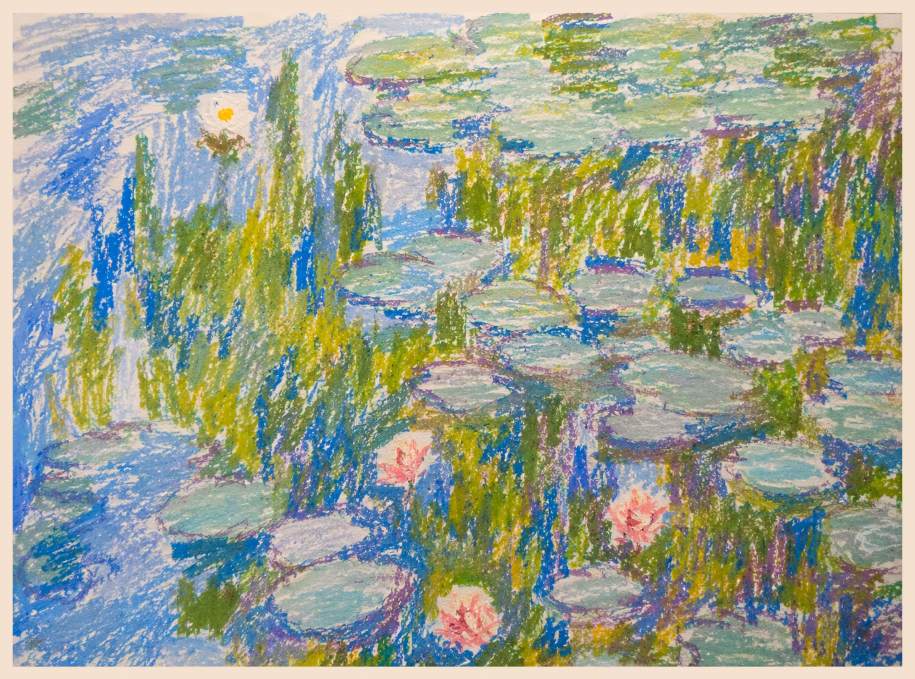 Crayon Lilies