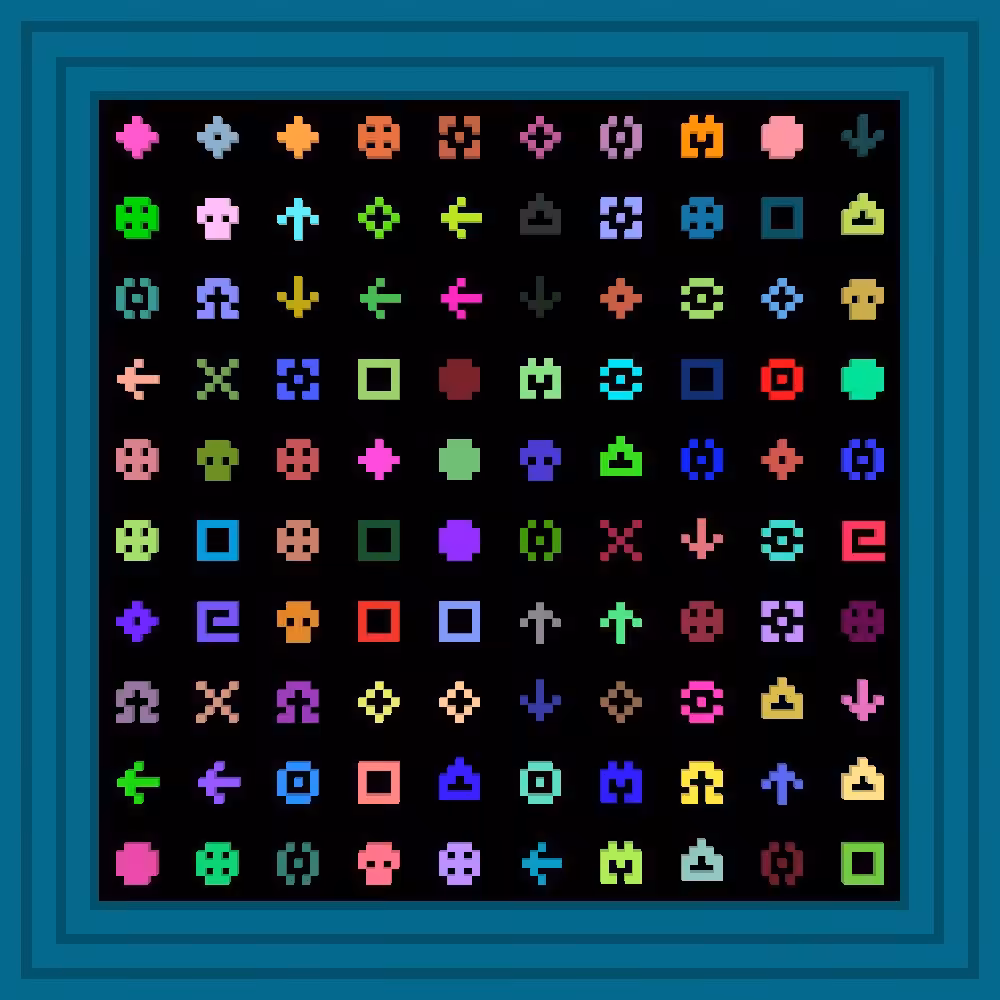Hicetnunc :: Procedural Symbols #21/1000