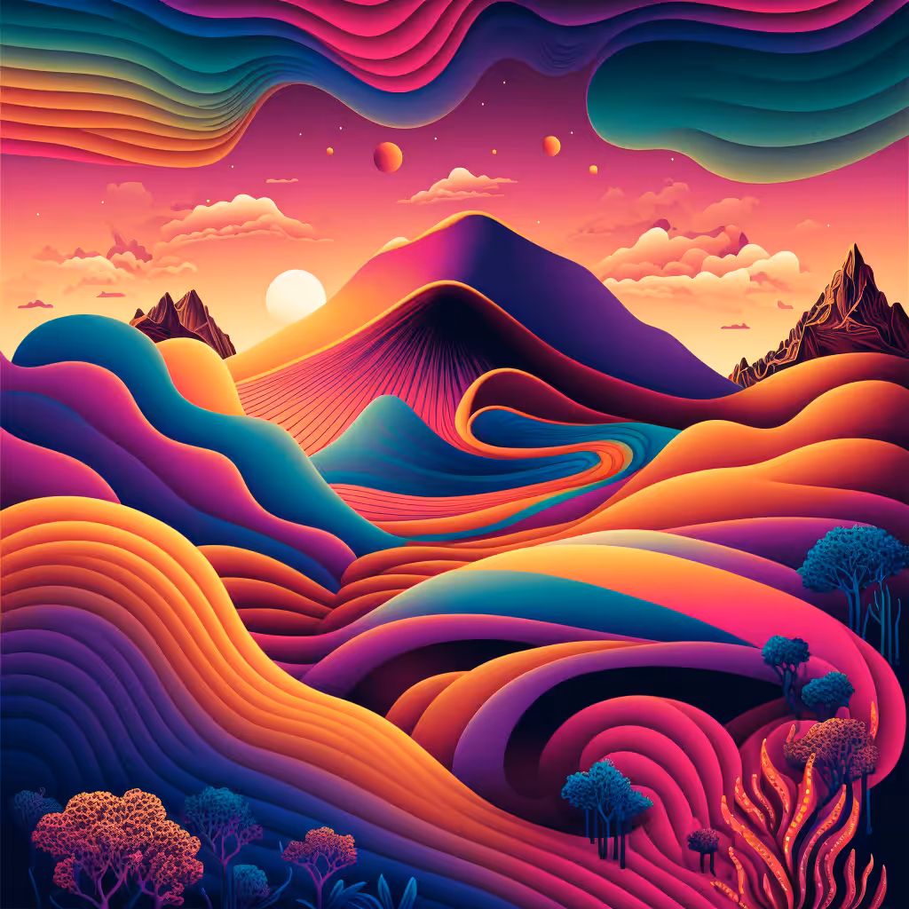 Psychedelic Landscape #11