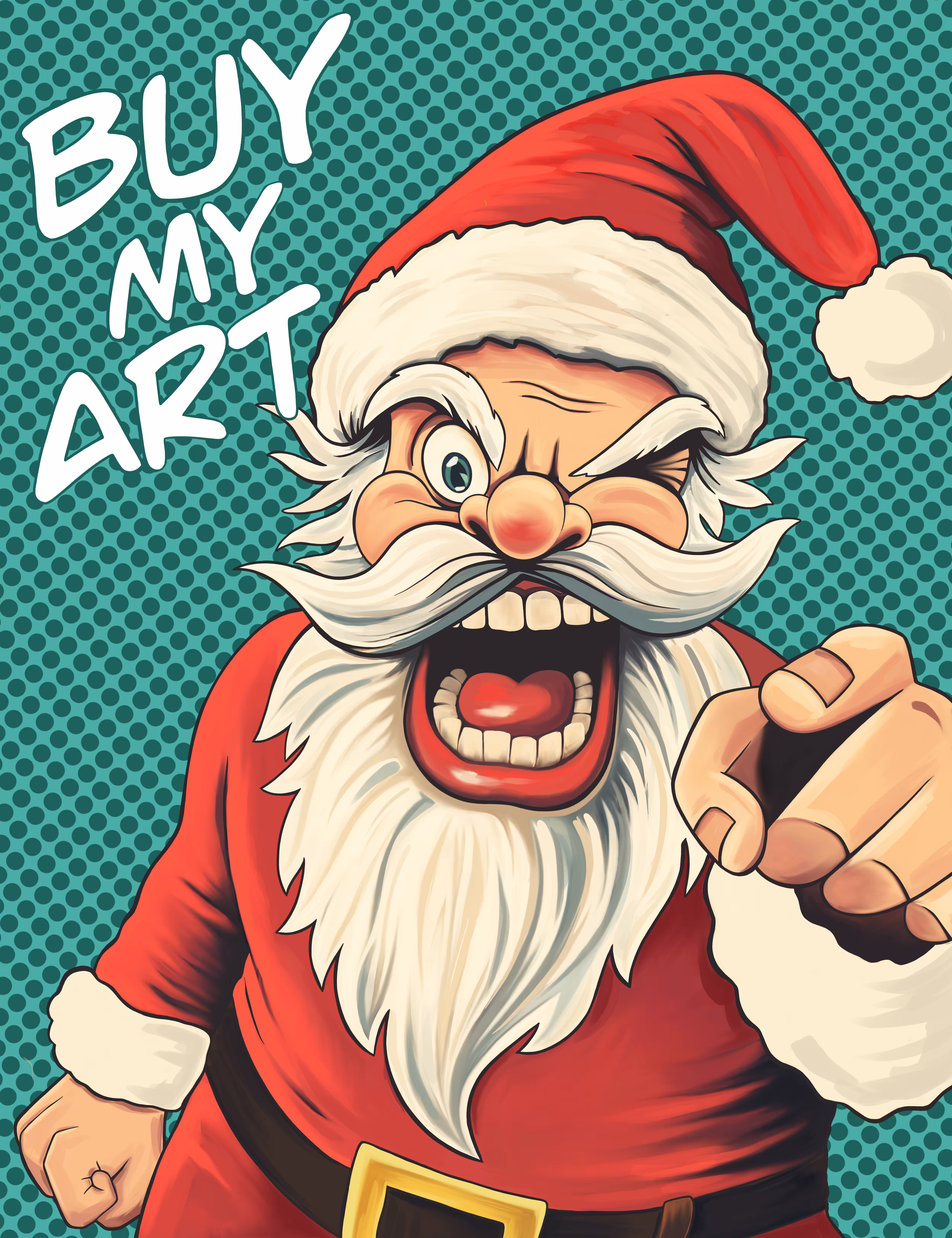 Santa, buy my art!